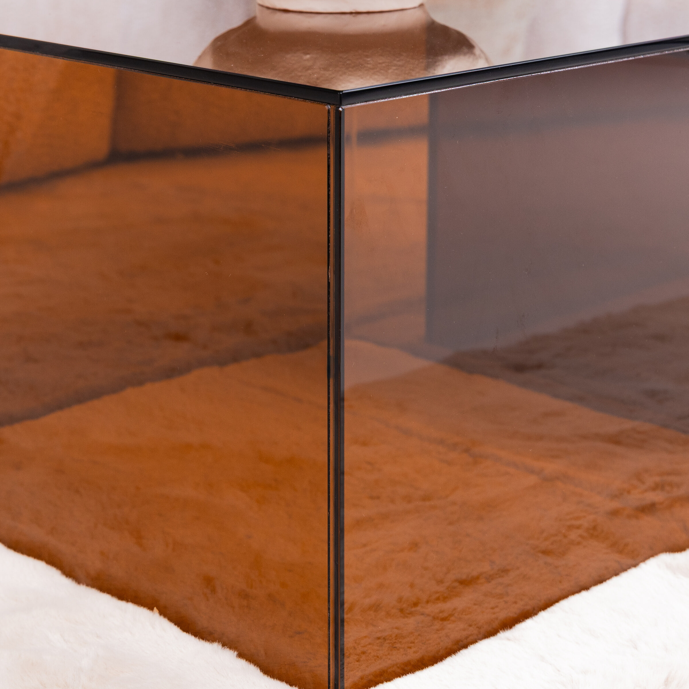 Bendt Salontafel 'Flavian' Glas, Set van 2 stuks, kleur Bruin