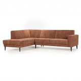 Sevn Loungebank 'Fleur' links, kleur hazel