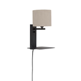its about RoMi Wandlamp 'Florence' Met plank en USB, kleur Beige