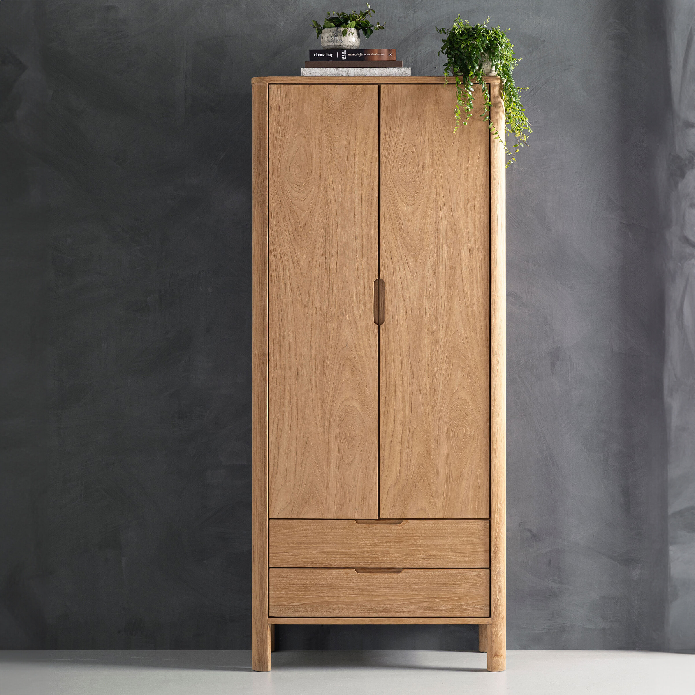 DTP Home Opbergkast 'Forte' Teakhout, 190 x 80cm