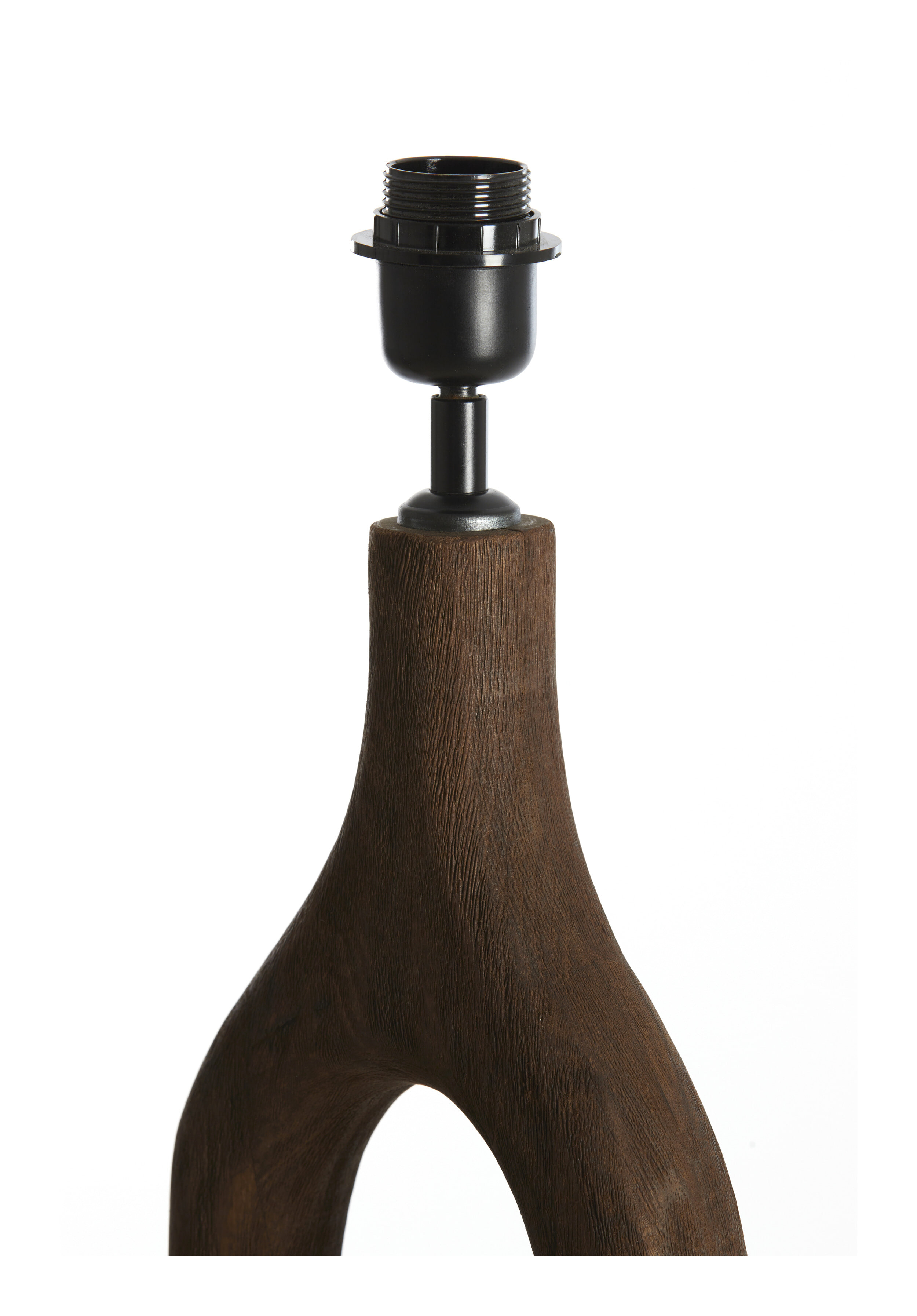 Light & Living Vloerlamp 'Xitta' Mangohout, 135cm, kleur Donkerbruin (excl. kap)