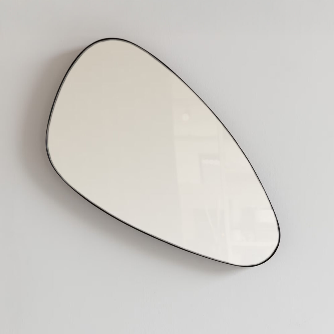 ZILT Organische Spiegel Francie 80 x 45cm - Zwart