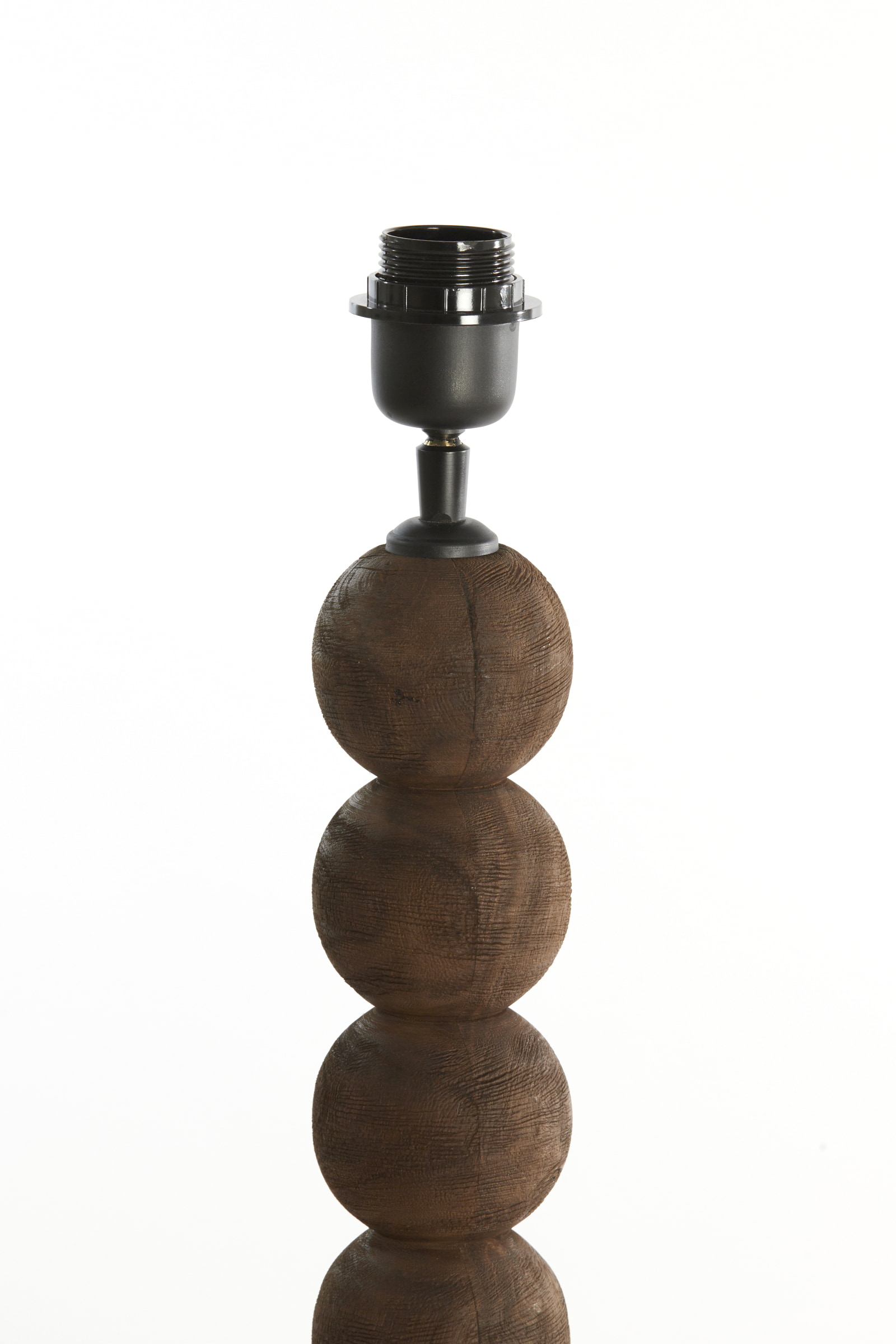 Light & Living Vloerlamp 'Veglio' Mangohout, 130cm, kleur Donkerbruin (excl. kap)