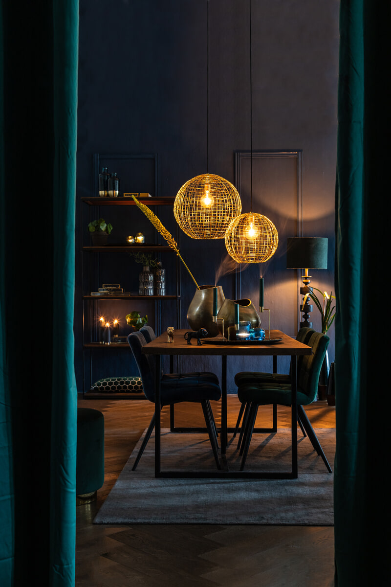 Light & Living Hanglamp 'Mirana' 35cm, goud