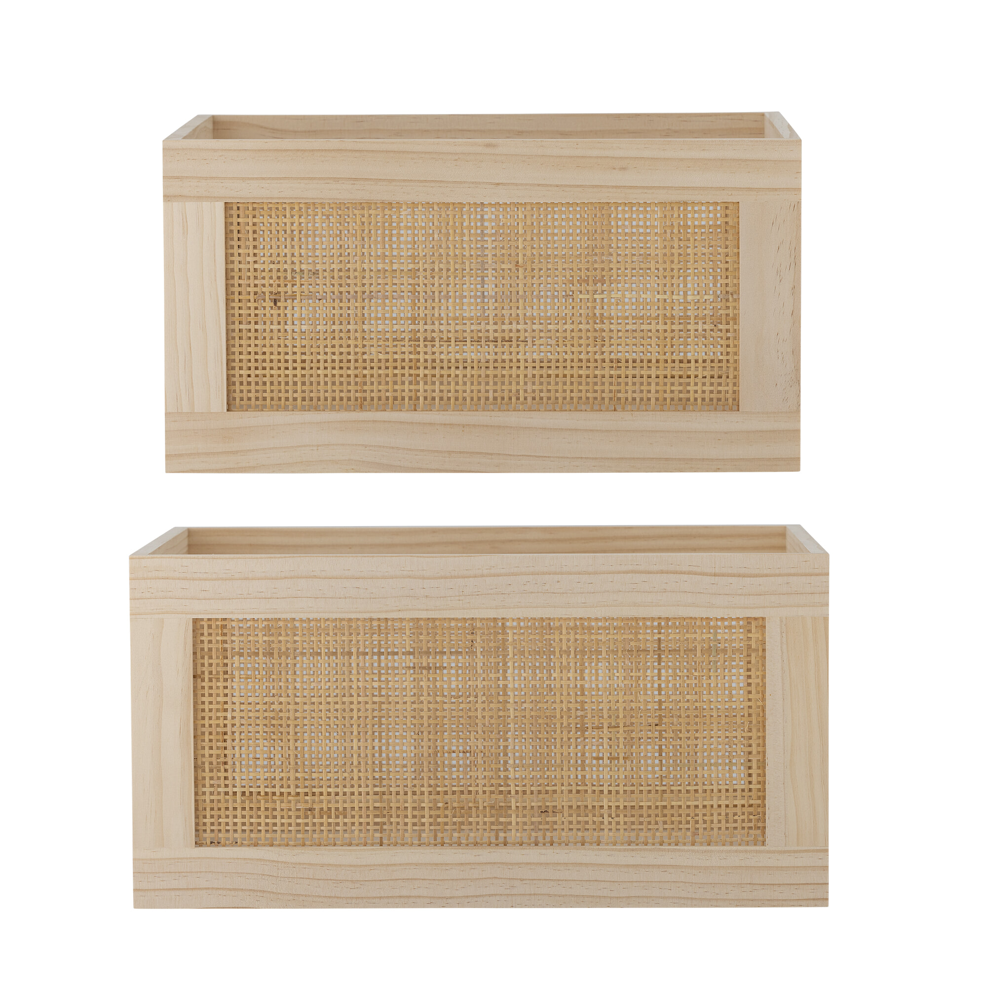 Bloomingville Opbergbox Piana Set van 2 stuks - Naturel