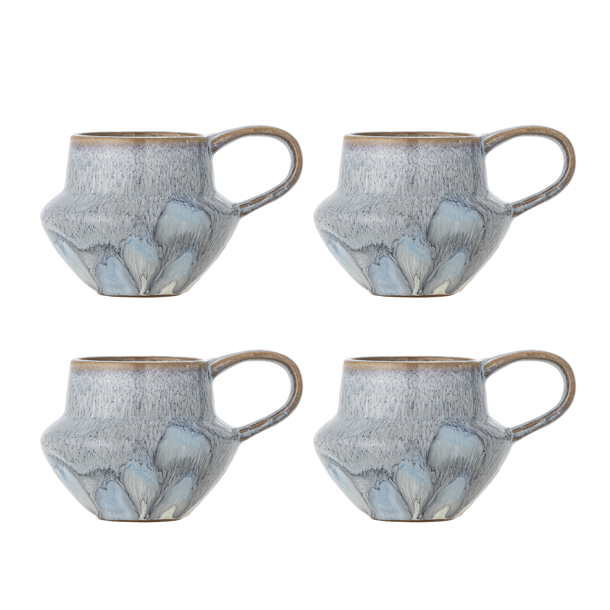Bloomingville Mok Bessie Set van 4 stuks - Blauw