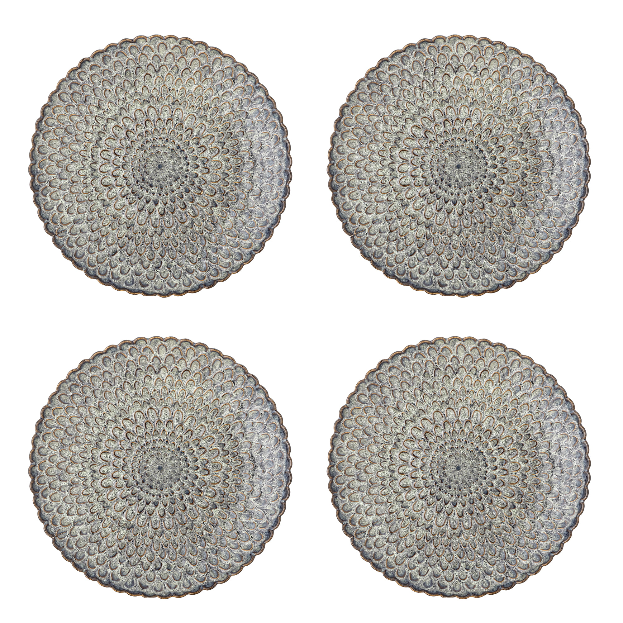 Bloomingville Bord Katrina Set van 4 stuks - Grijs