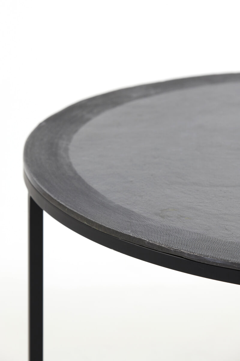 Light & Living Salontafel 'Talca' Set van 2 stuks, 67/75cm, kleur Antiek Lood