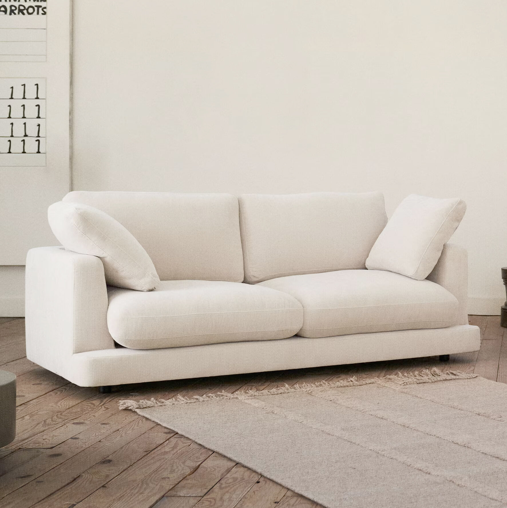 Kave Home 3-zits Bank 'Gala' Chenille, kleur Beige