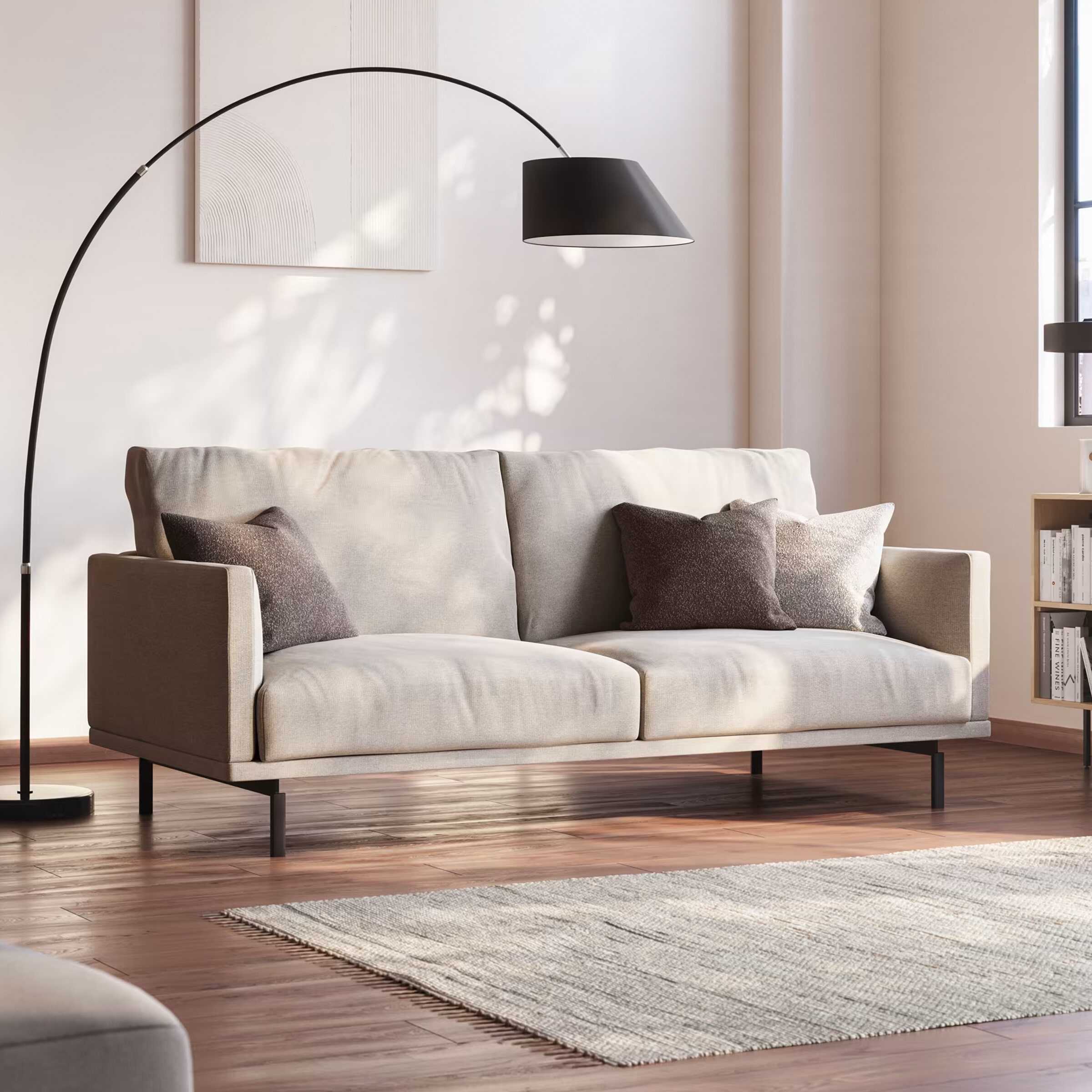 Kave Home 3-zits Bank 'Galene' 174cm, kleur Beige