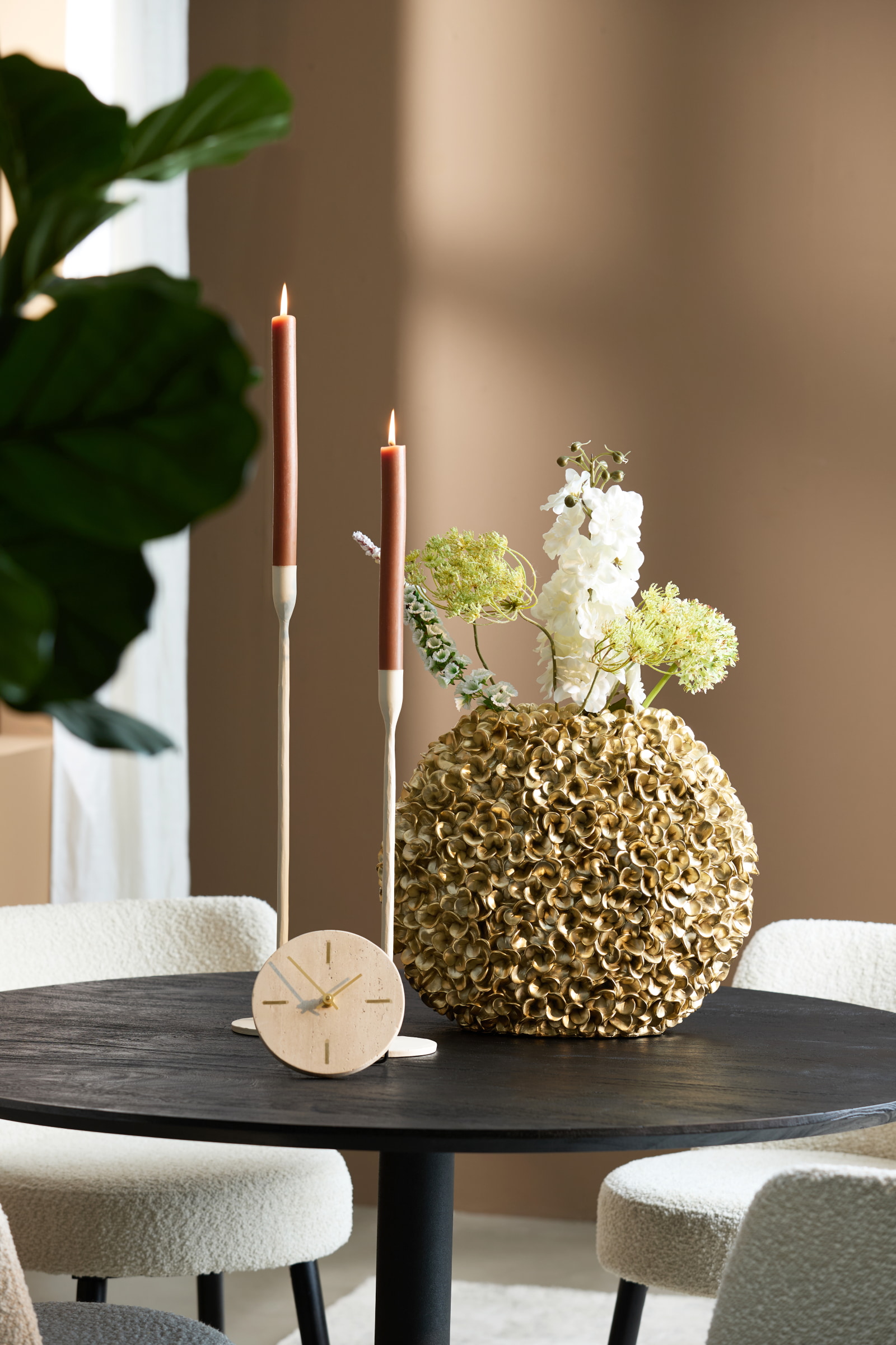 Light & Living Vaas 'Phylia' 39cm hoog, kleur Goud