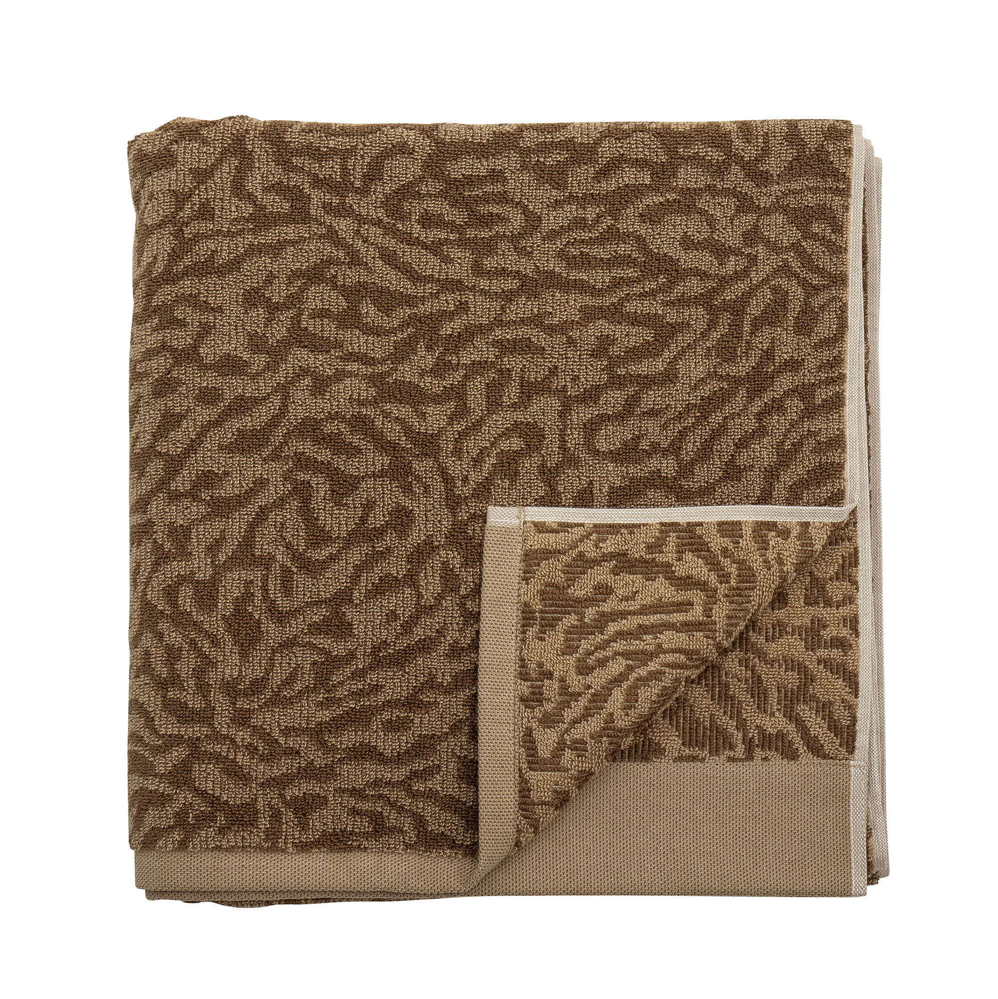 Bloomingville Handdoek Kaysa, 140 x 70cm - Bruin