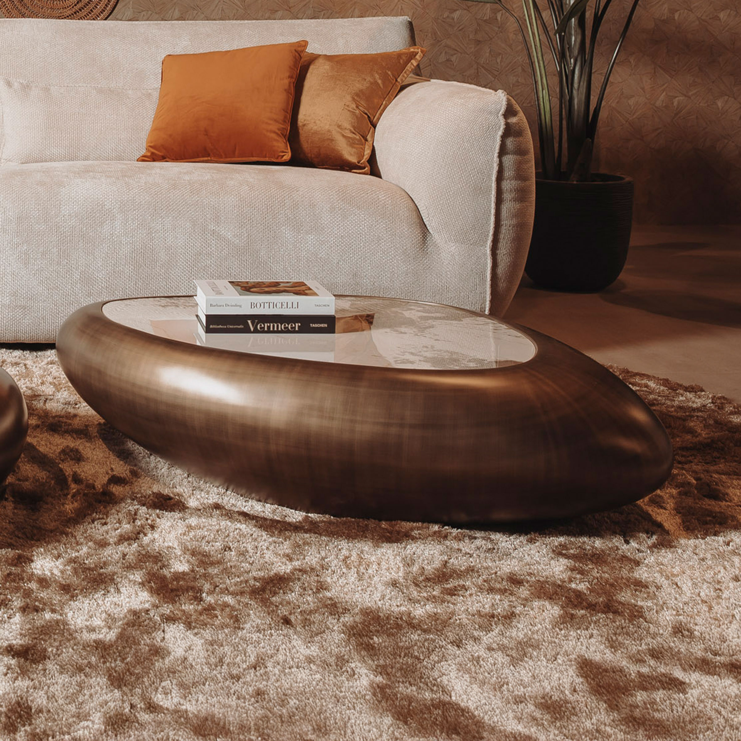 Tower Living Organische Salontafel 'Castello' Keramiek, 116 x 77cm