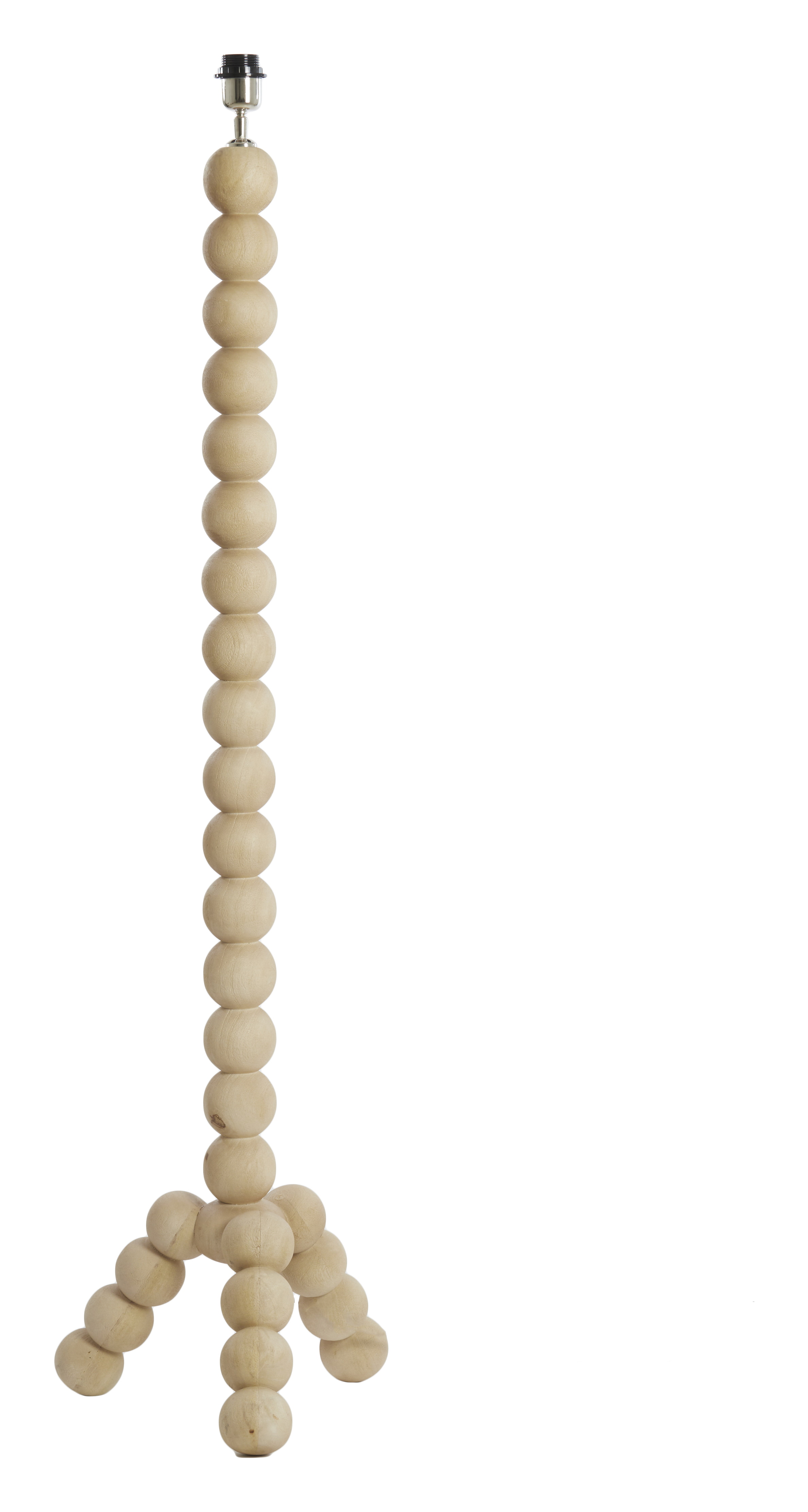 Light & Living Vloerlamp 'Veglio' Mangohout, 130cm, kleur Naturel (excl. kap)