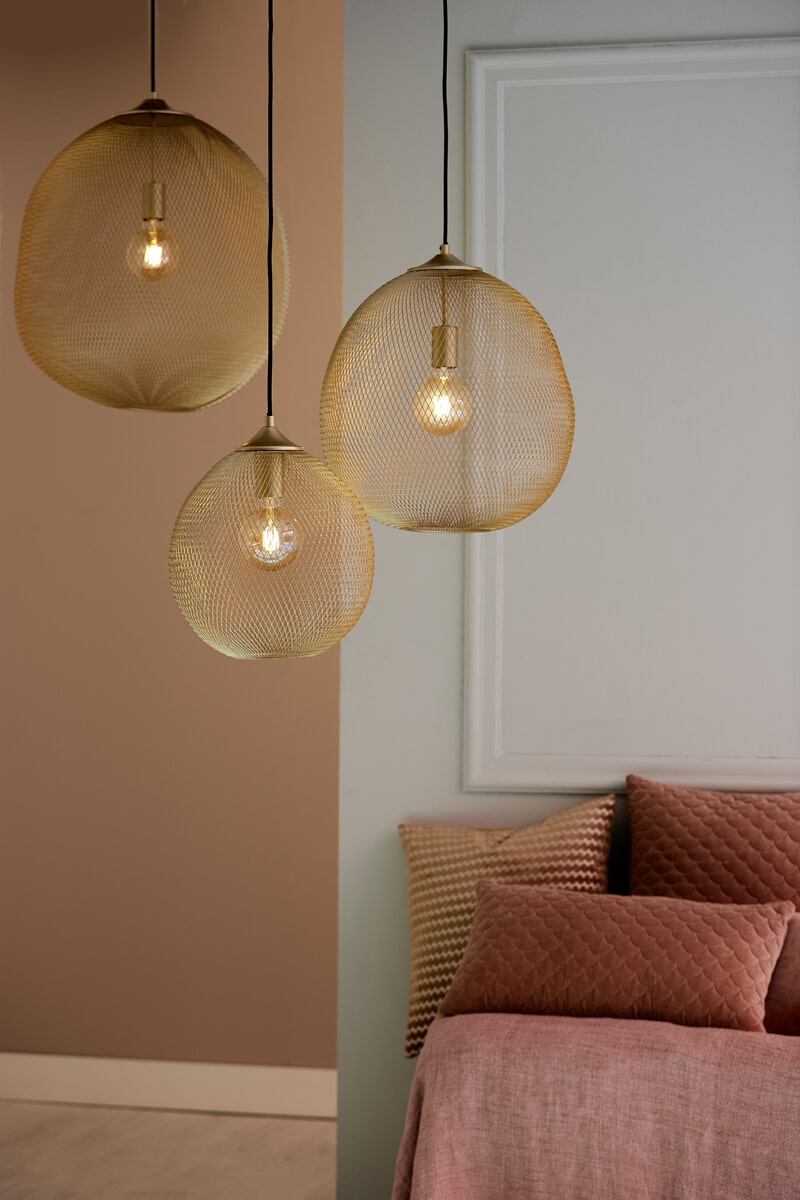 Light & Living Hanglamp 'Moroc' Ø50cm, goud