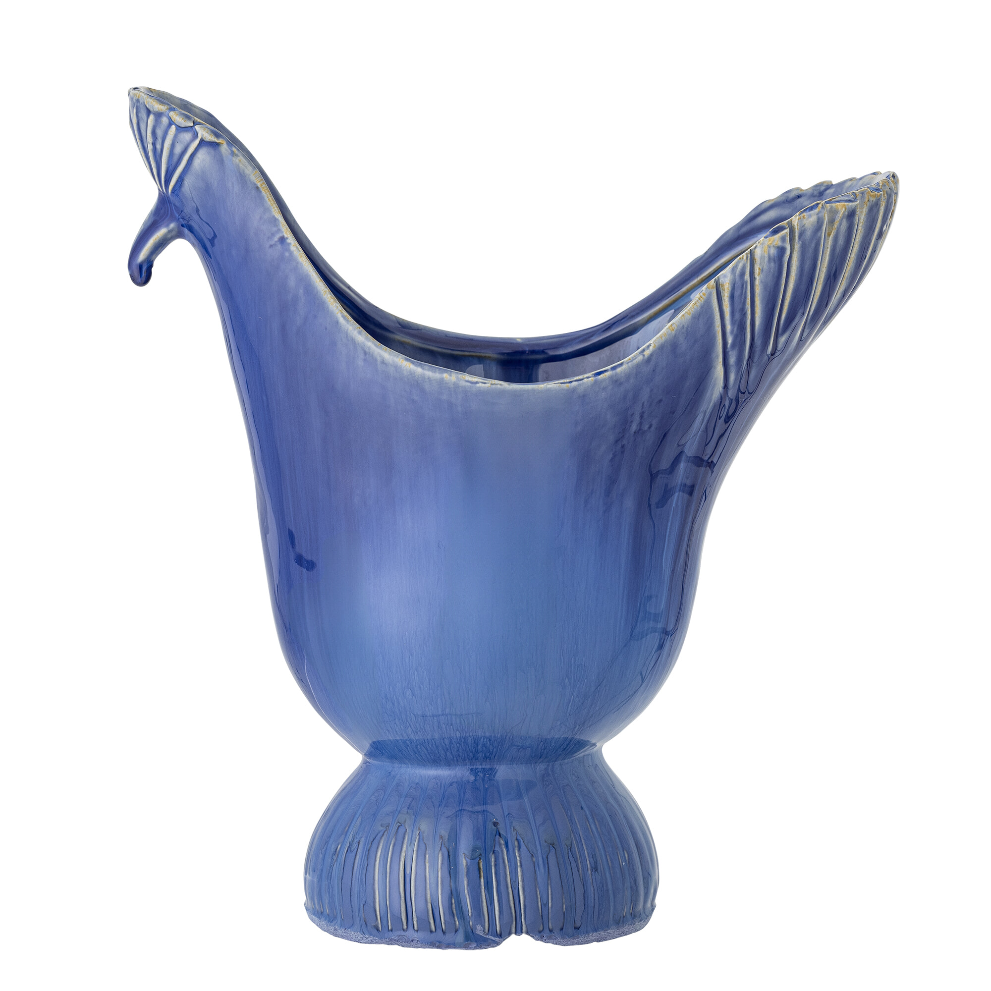 Bloomingville Vaas Wylie 29cm hoog - Blauw
