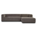 Sohome 2,5-zits Loungebank 'Moiré' Rechts, kleur Grijs