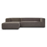 Sohome 2,5-zits Loungebank 'Moiré' Links, kleur Grijs