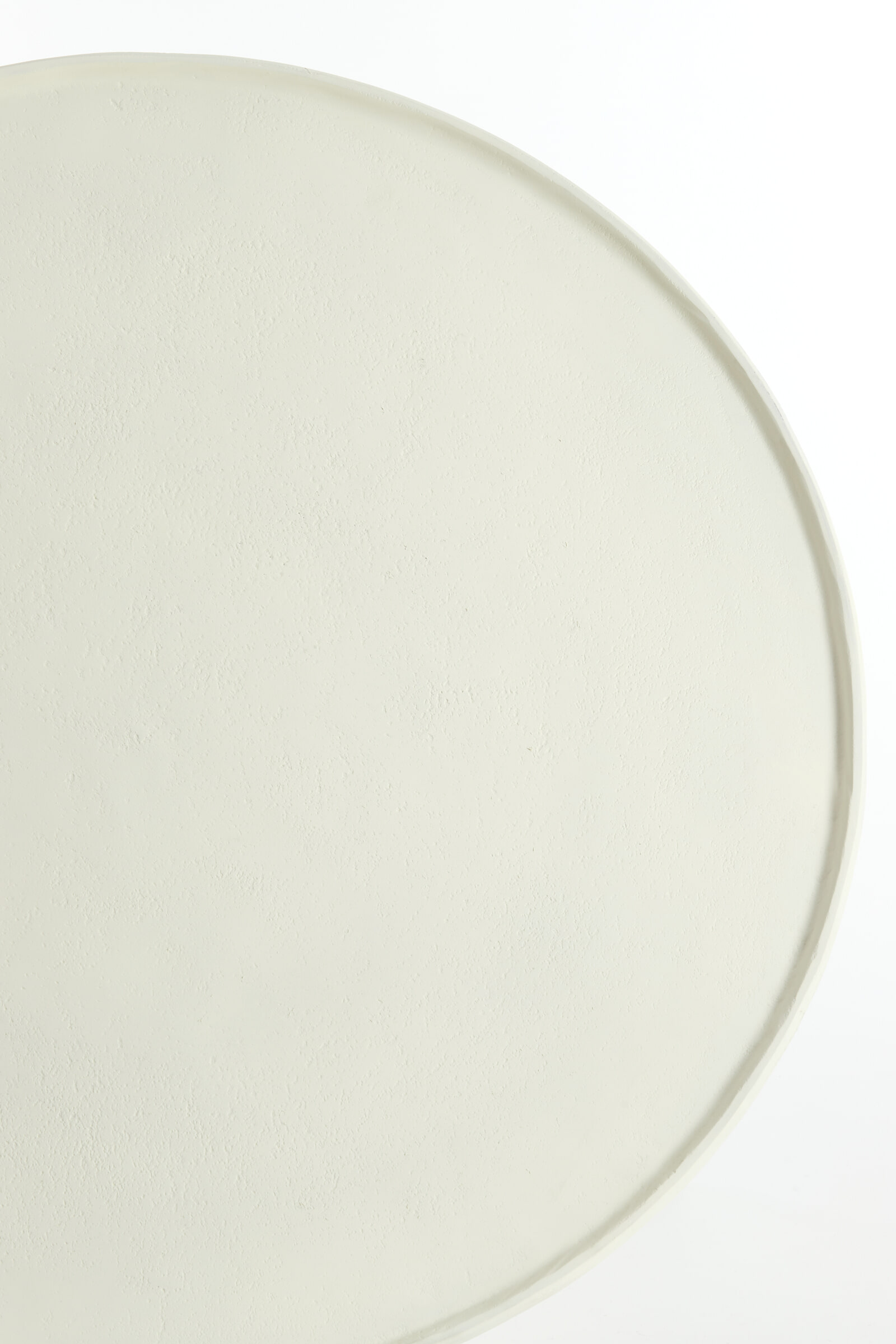 Light & Living Ronde Bijzettafel 'Babina' 59cm, kleur Crème