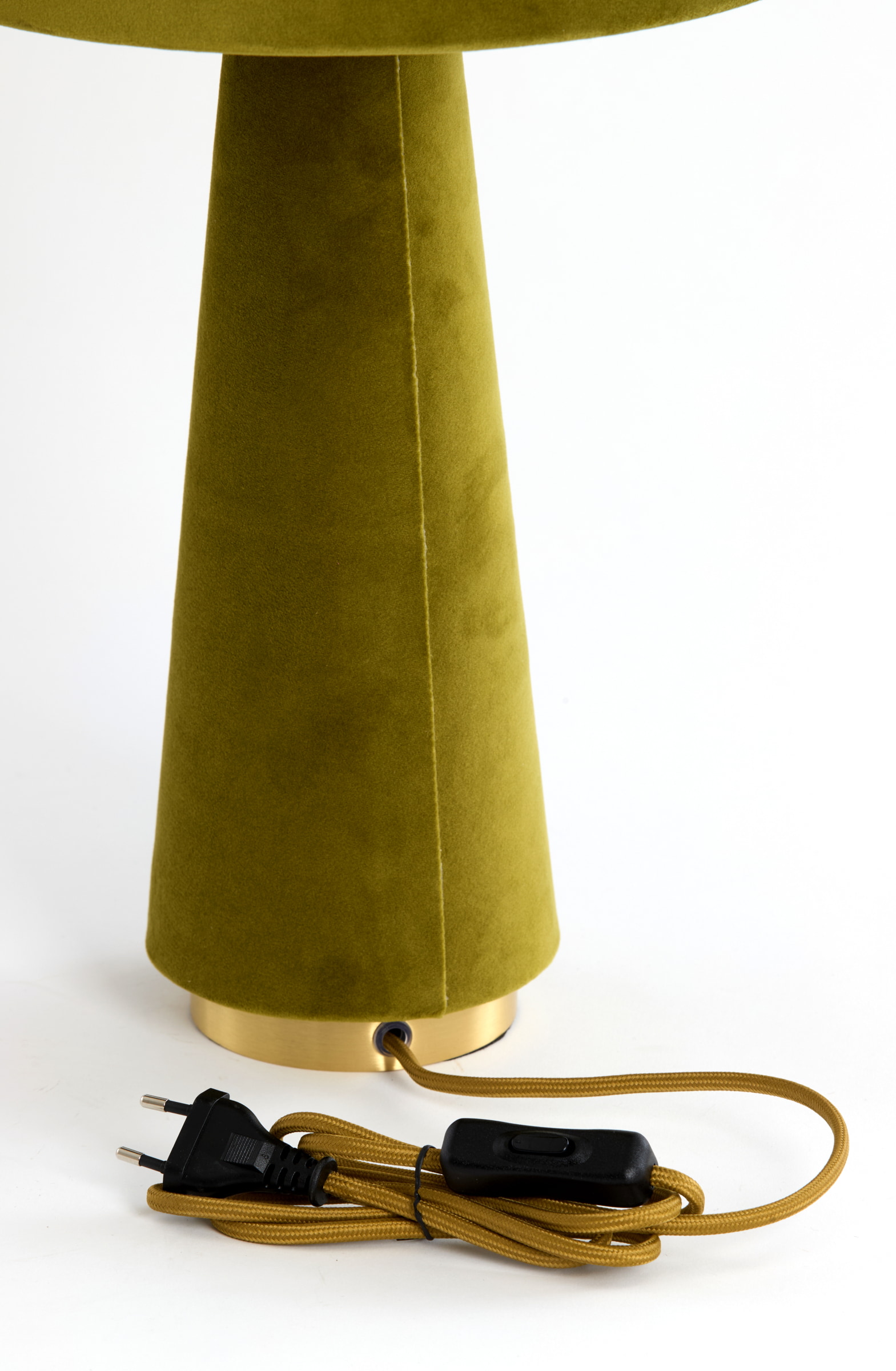 Light & Living Tafellamp 'Devia' Velvet, kleur Groen
