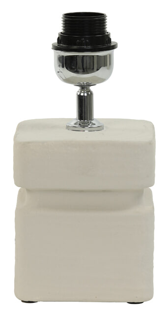 Light & Living Tafellamp 'Amta' Keramiek, 25cm, kleur Crème (excl. kap)