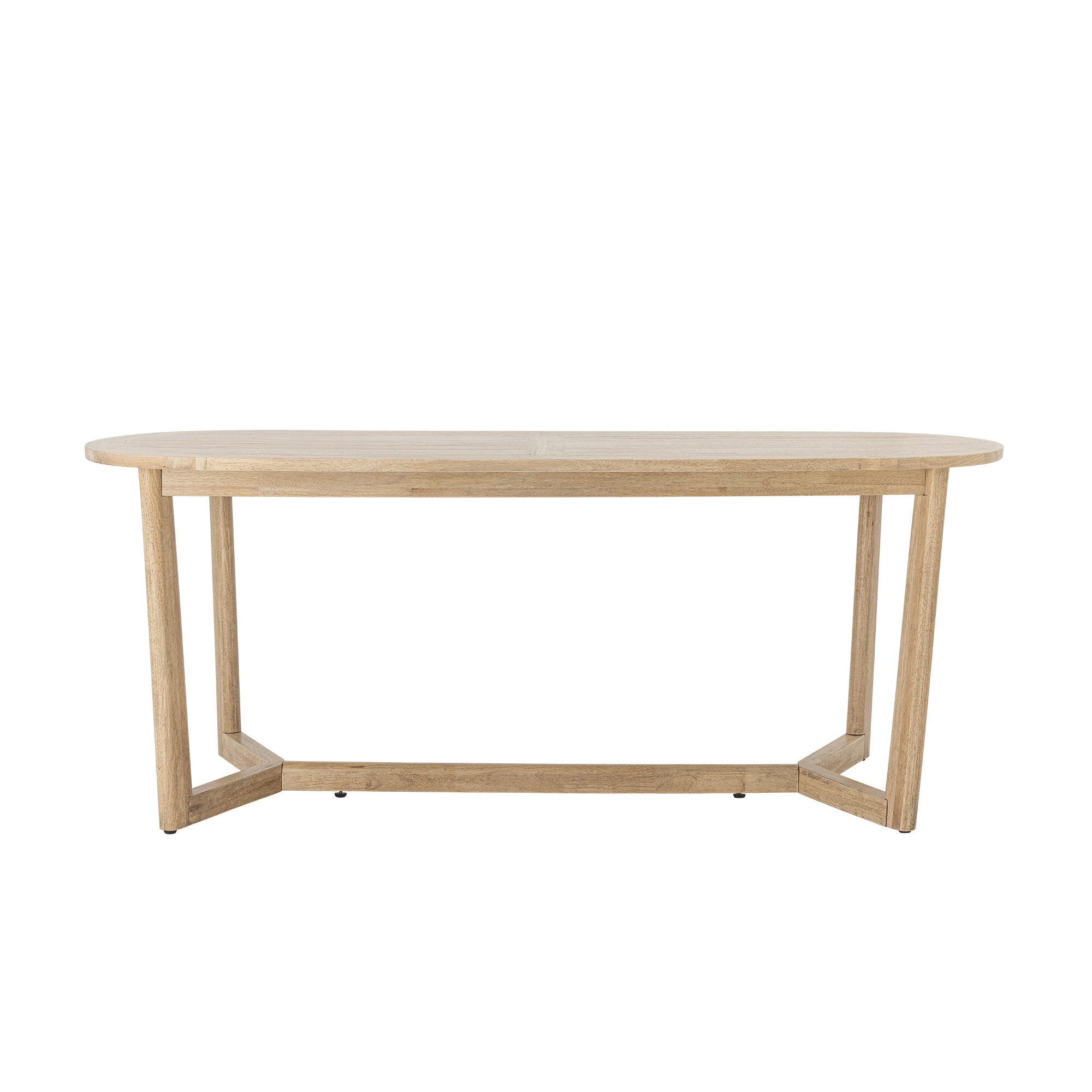 Bloomingville Eettafel Serrone Rubberhout, 200 x 100cm - Naturel - Ovaal