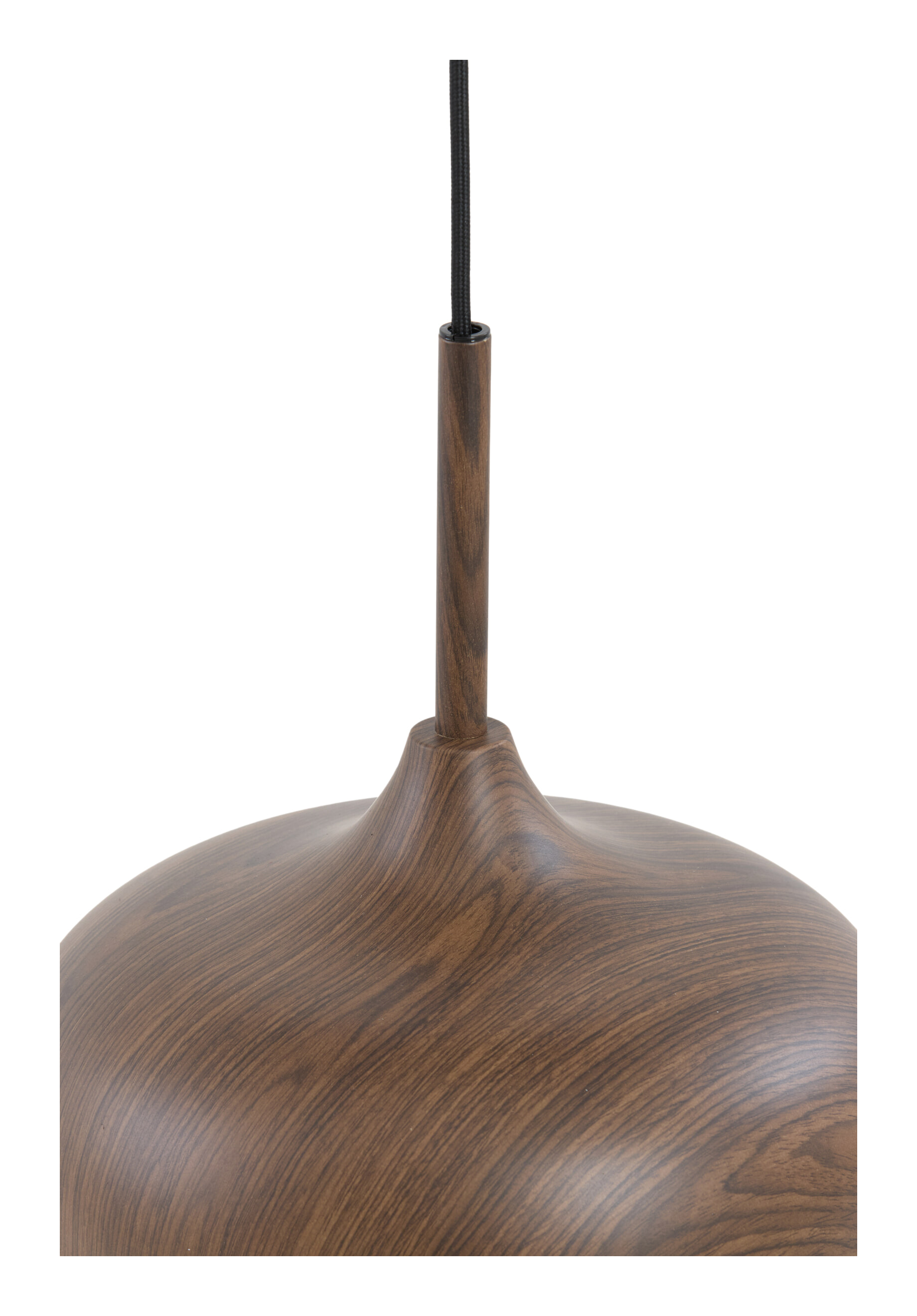 Light & Living Hanglamp 'Dania' Houtlook en touw, 22cm, kleur Donkerbruin