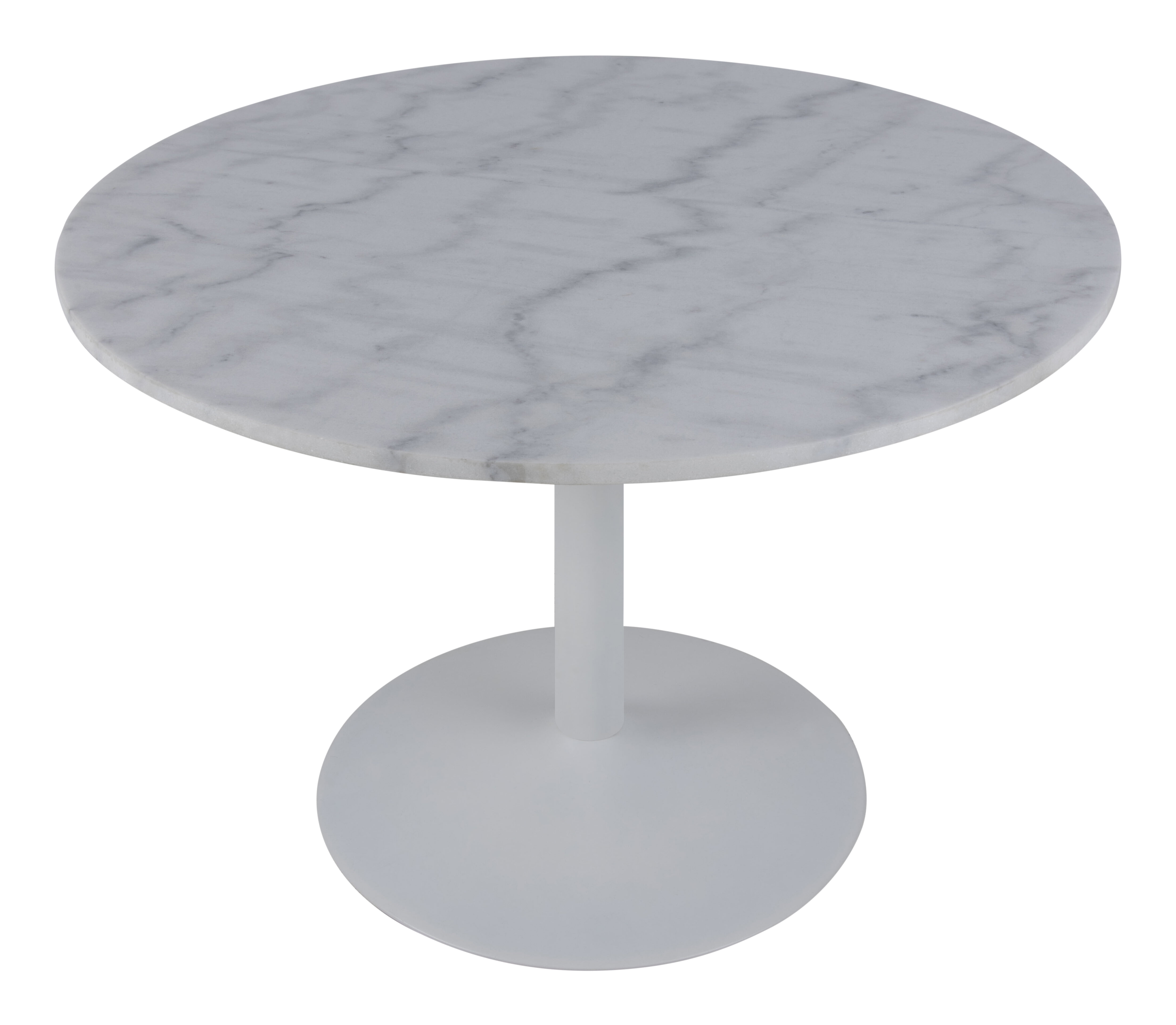 Bendt Ronde Eettafel 'Dara' 110cm, kleur Wit Marmer