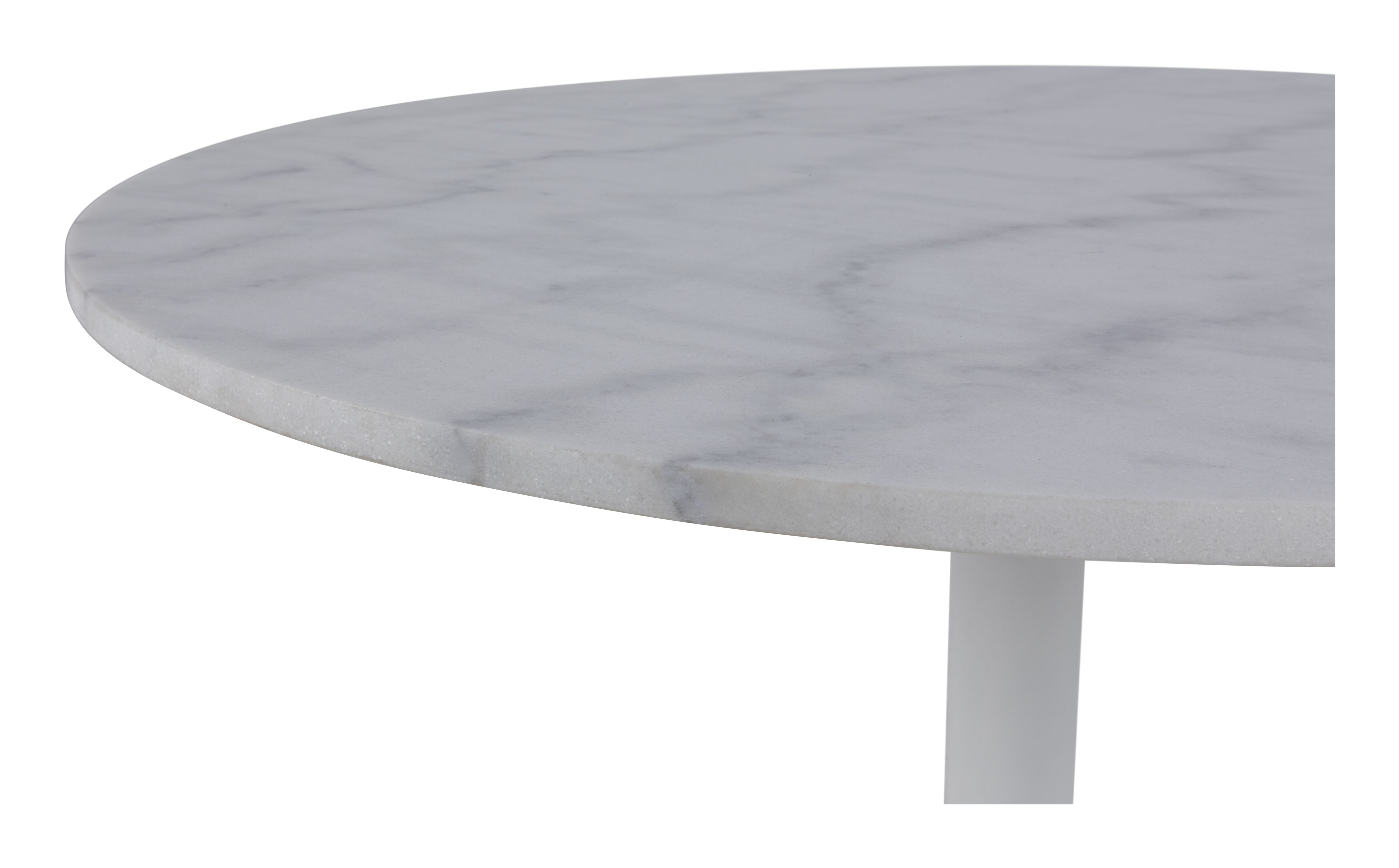 Bendt Ronde Eettafel 'Dara' 110cm, kleur Wit Marmer