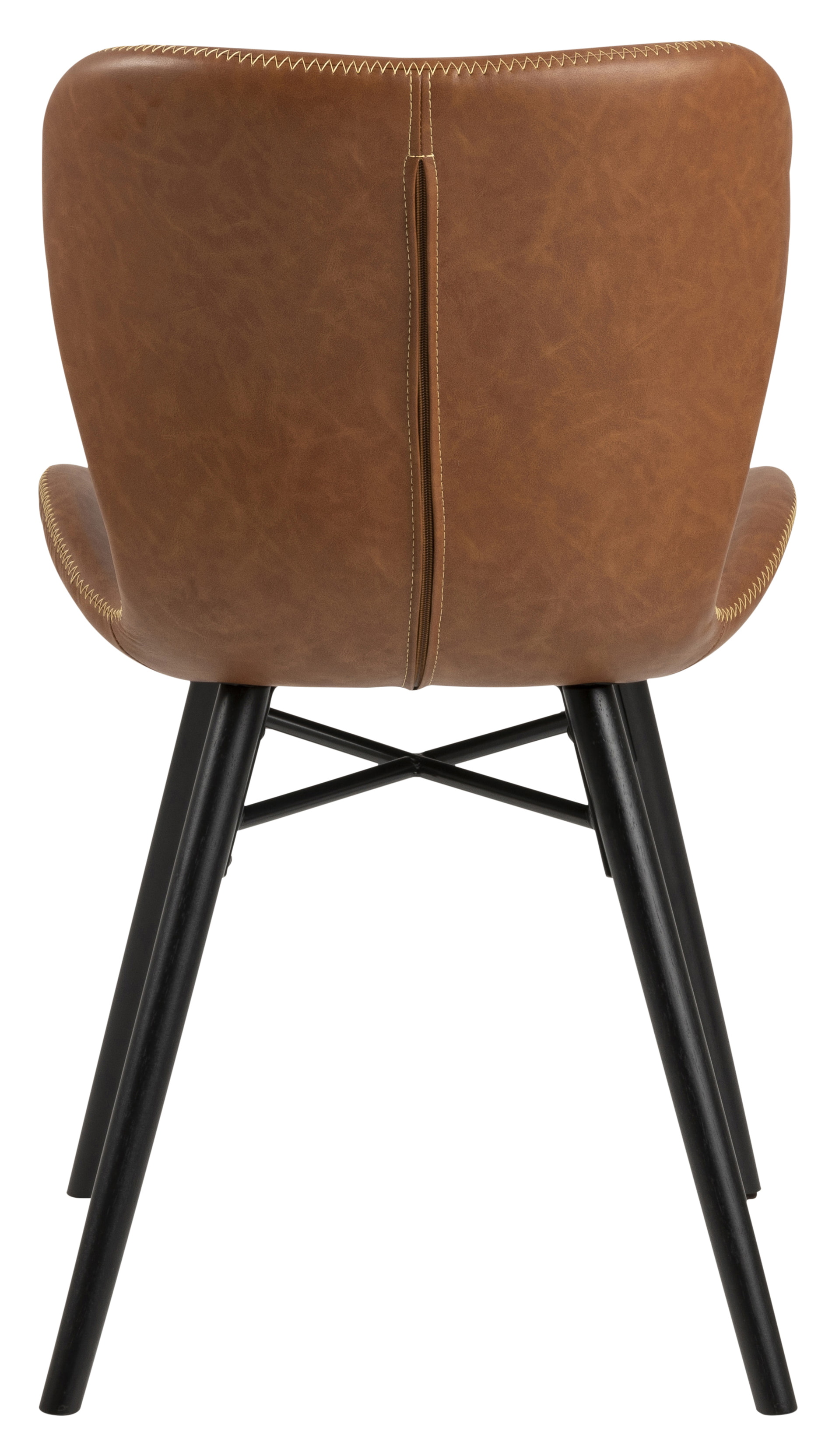 Bendt Eetkamerstoel 'Olle' PU, kleur Cognac