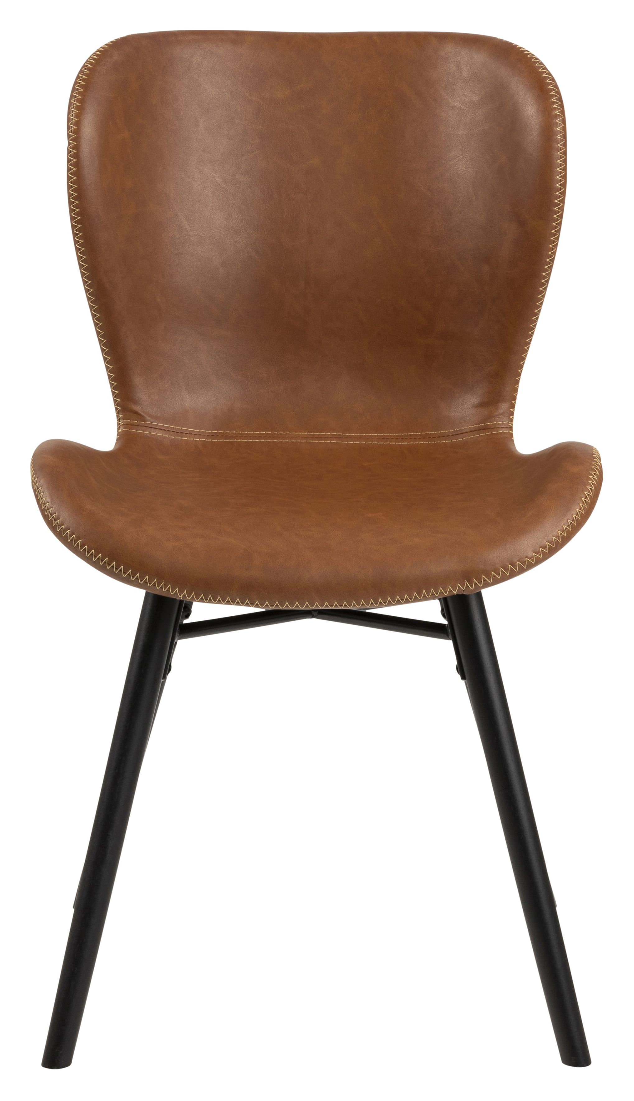 Bendt Eetkamerstoel 'Olle' PU, kleur Cognac