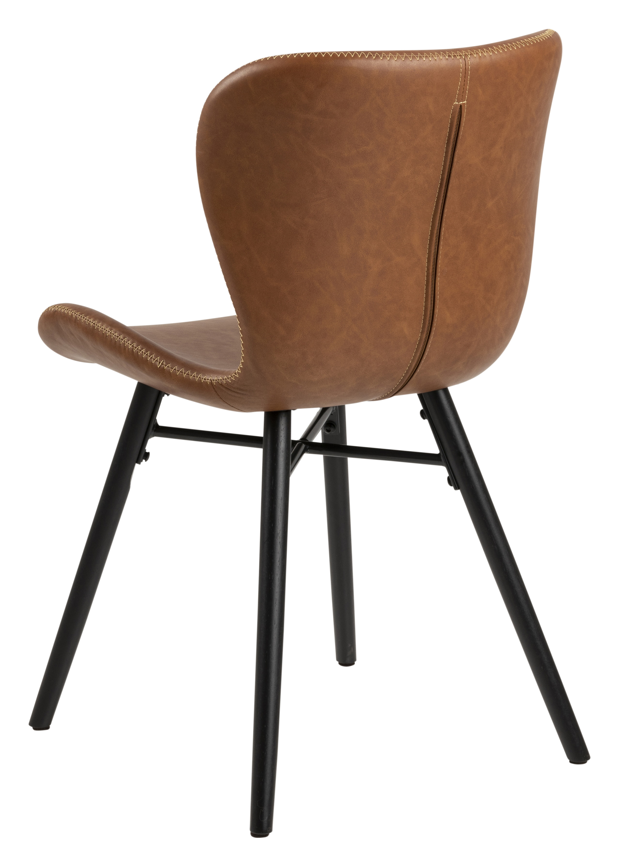 Bendt Eetkamerstoel 'Olle' PU, kleur Cognac