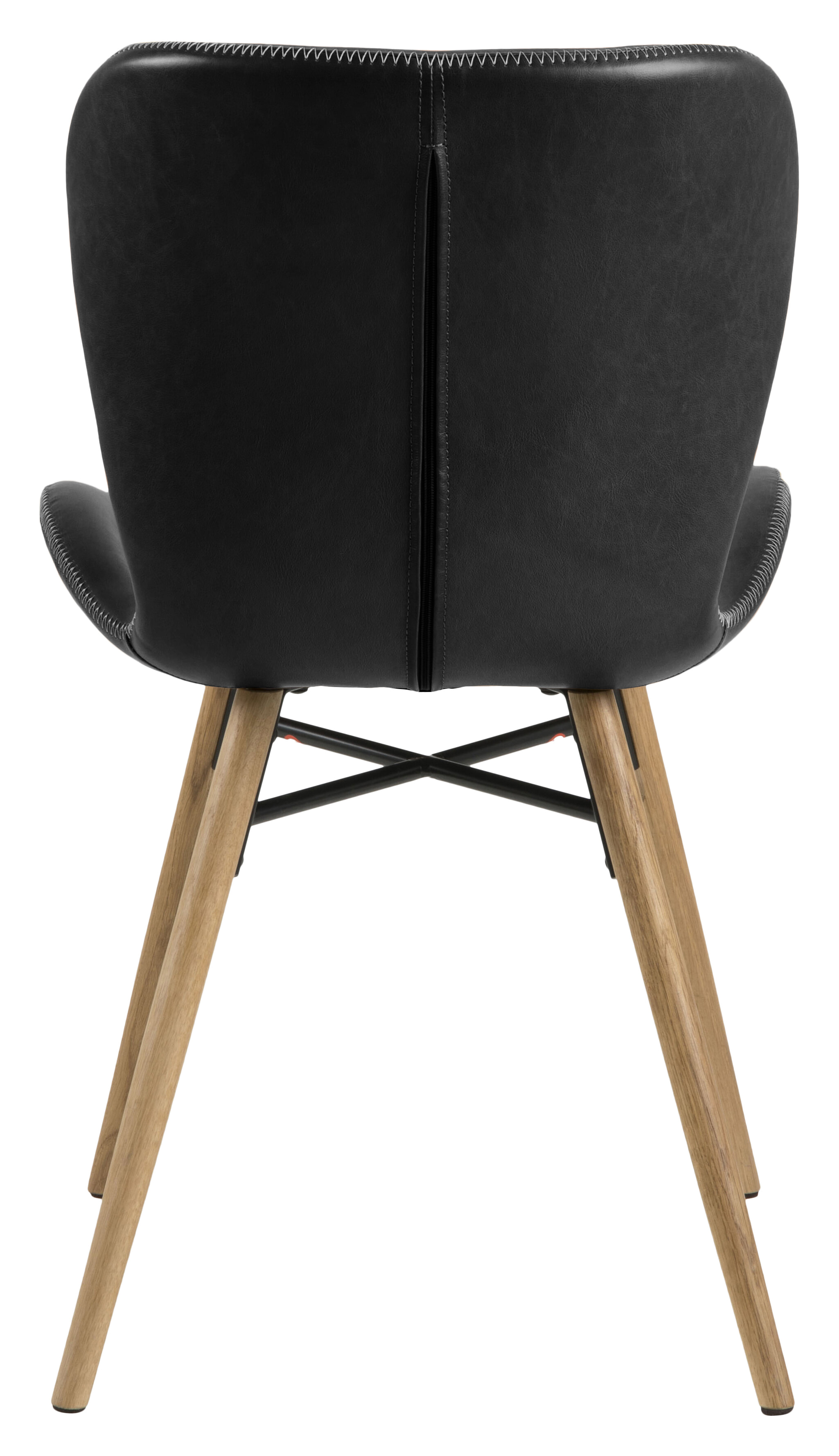 Bendt Eetkamerstoel 'Olle' PU, kleur Zwart