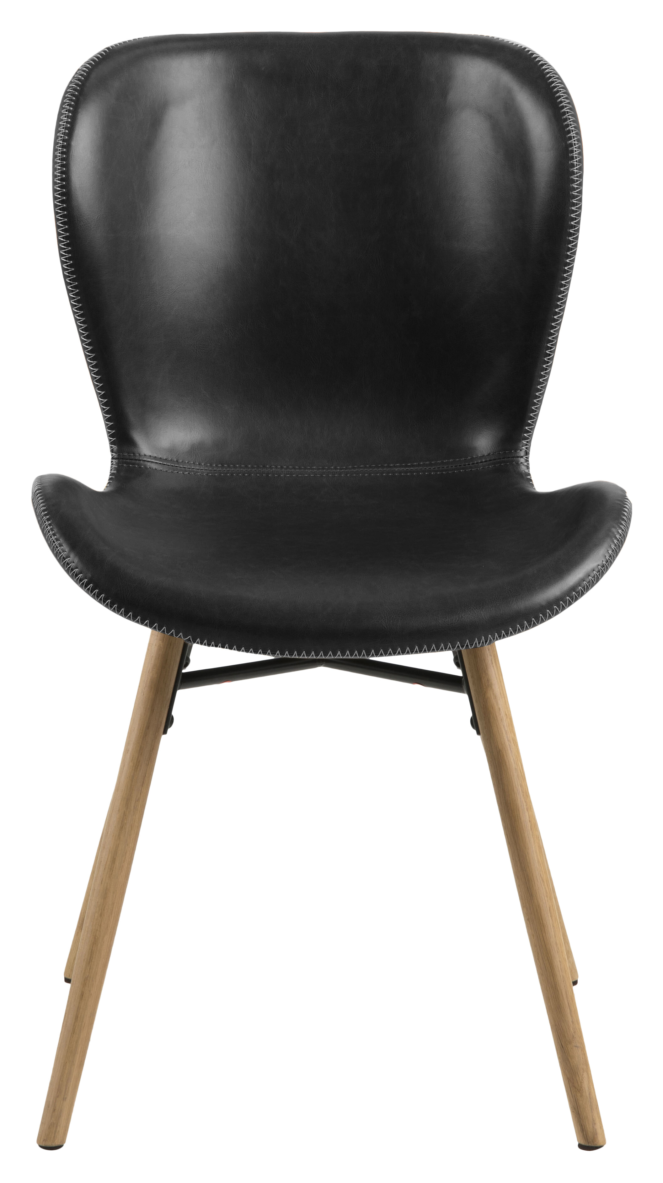 Bendt Eetkamerstoel 'Olle' PU, kleur Zwart