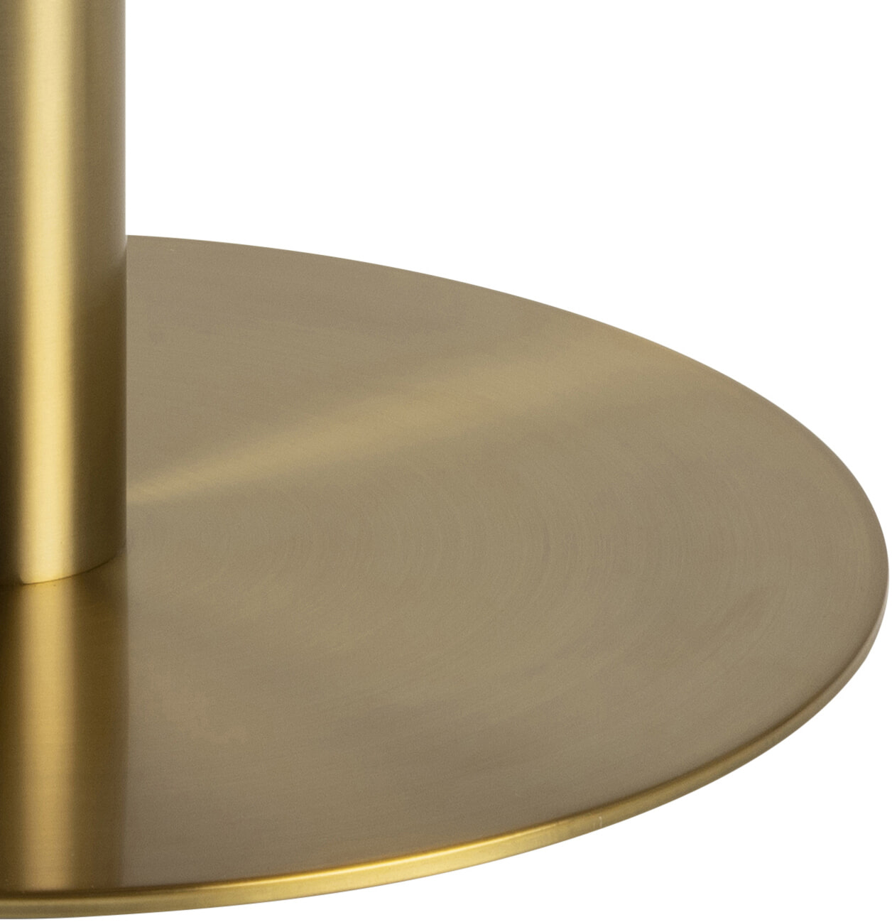 Bendt Ronde Salontafel 'Naima' wit Marmer/Brass, 80cm