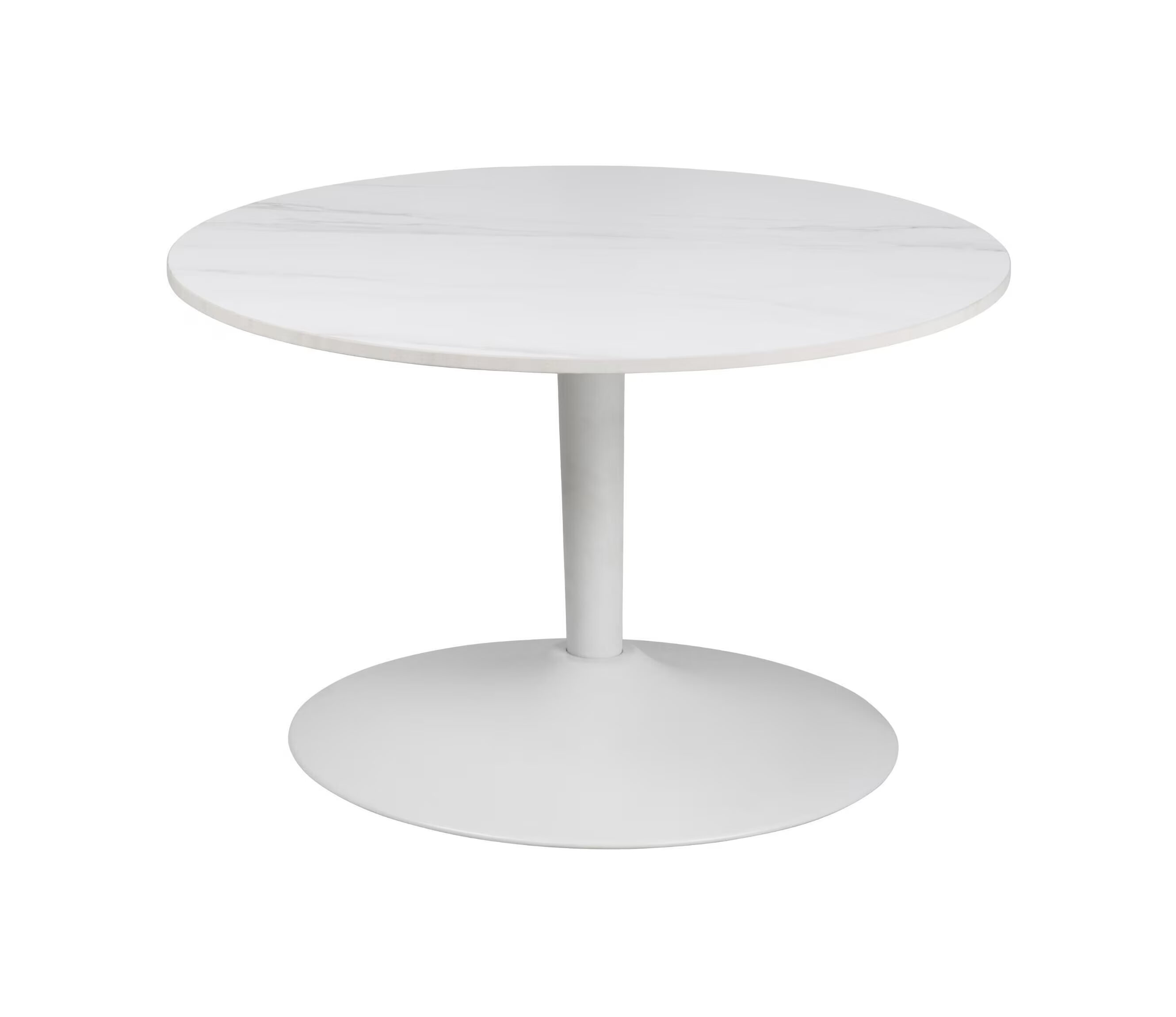 Bendt Ronde Salontafel Tempest Keramiek Marmerlook, 60cm - Wit