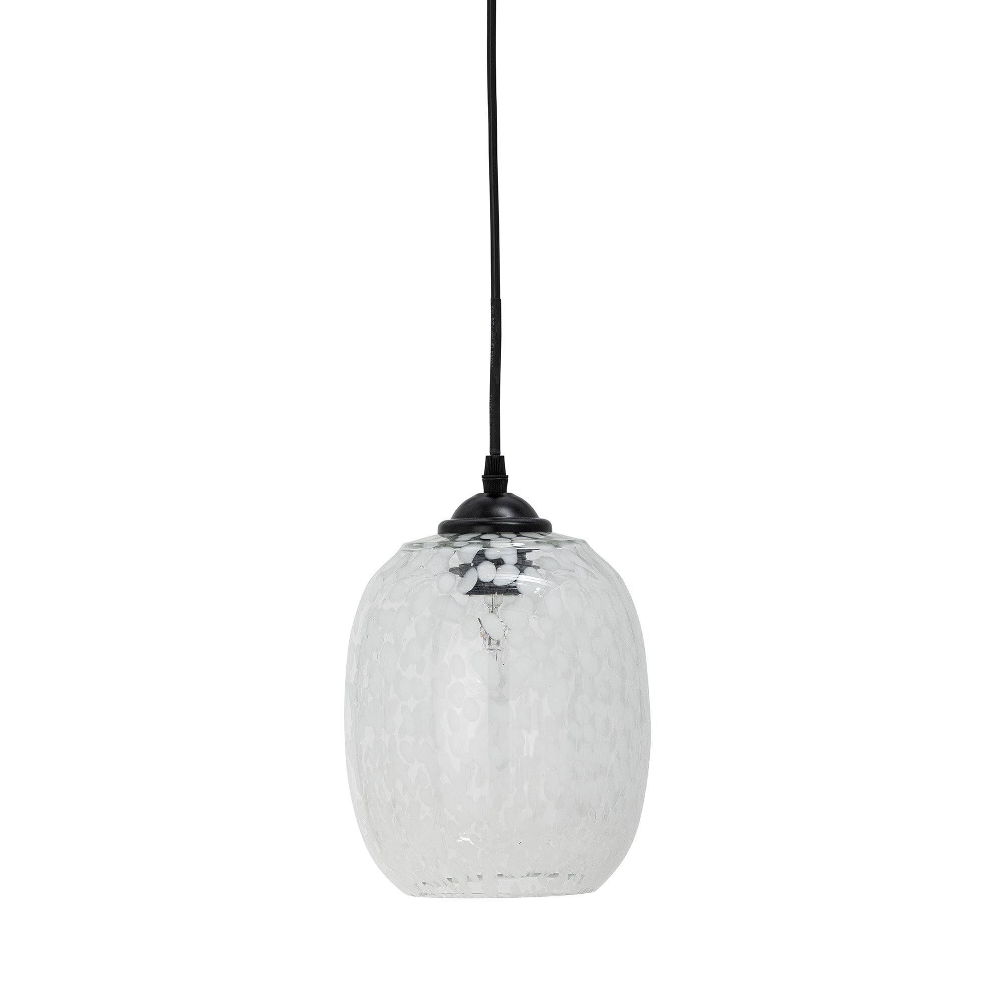 Bloomingville Hanglamp Gisele Glas, 18cm - Wit