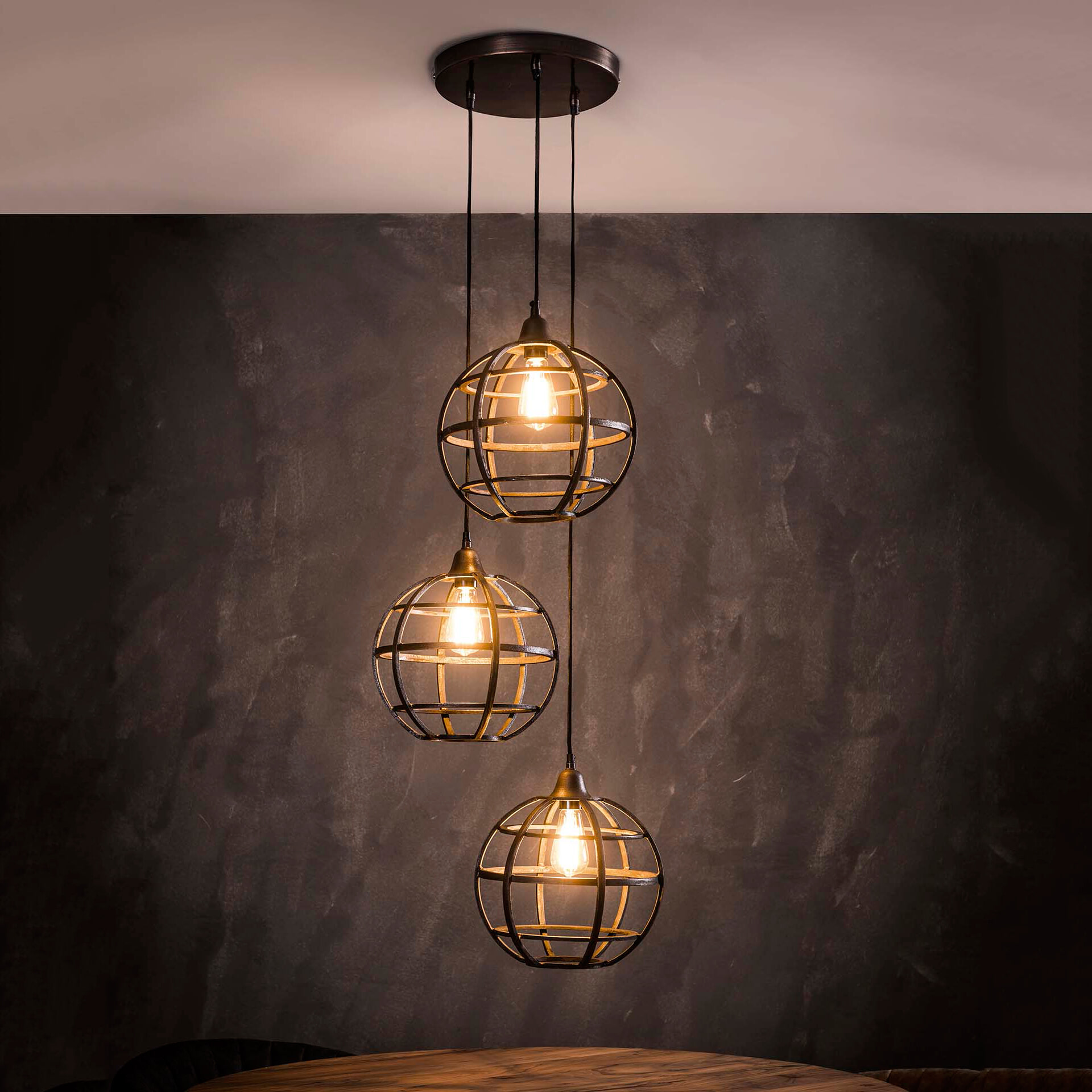 Hanglamp 'Tatsuya' 3-lamps, Ø33 cm Hanglamp 'Tatsuya' 3-lamps, Ø33 cm