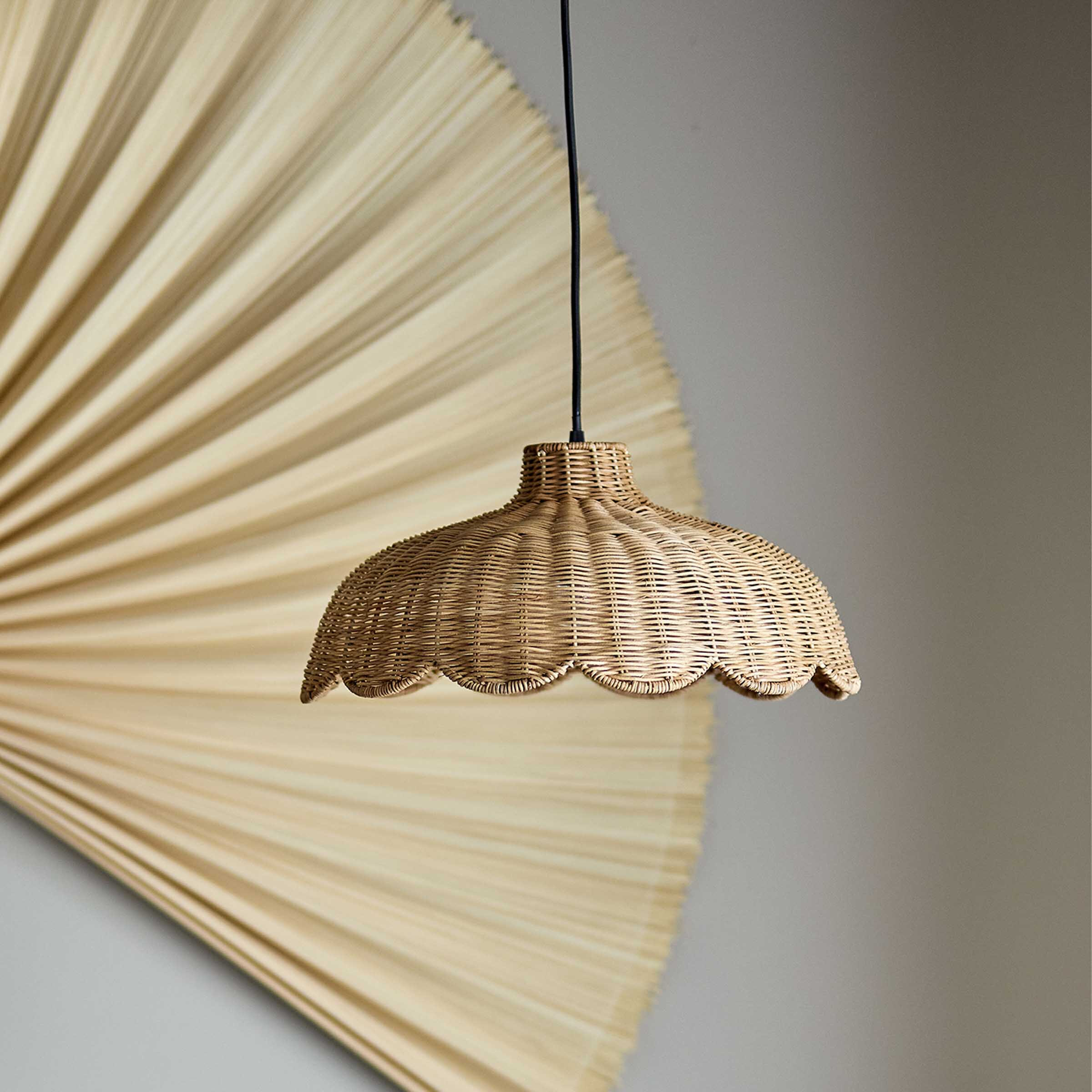 Bloomingville Hanglamp Pittu Rotan, 42cm - Naturel
