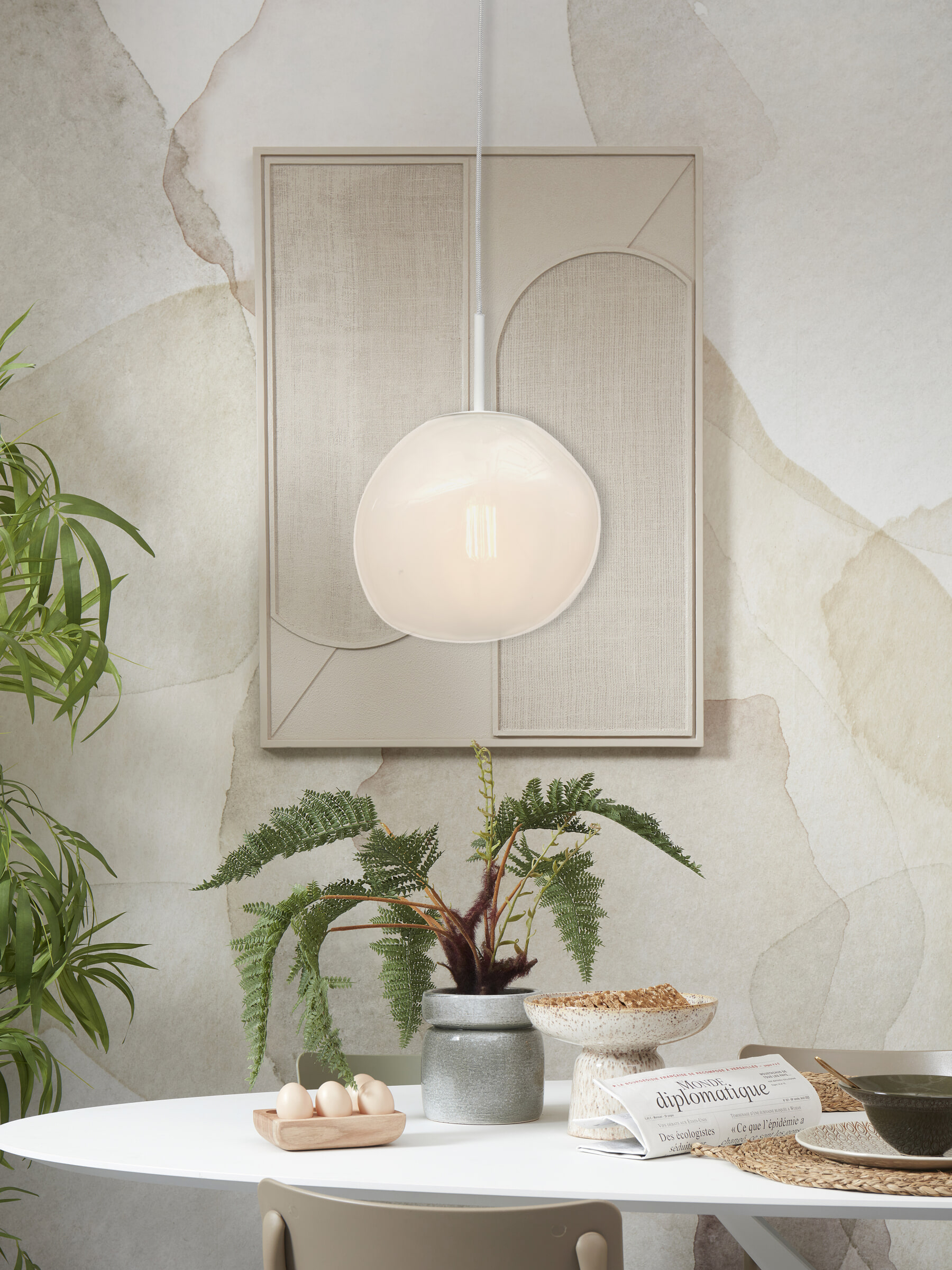 its about RoMi Hanglamp 'Helsinki' 26cm, kleur Wit