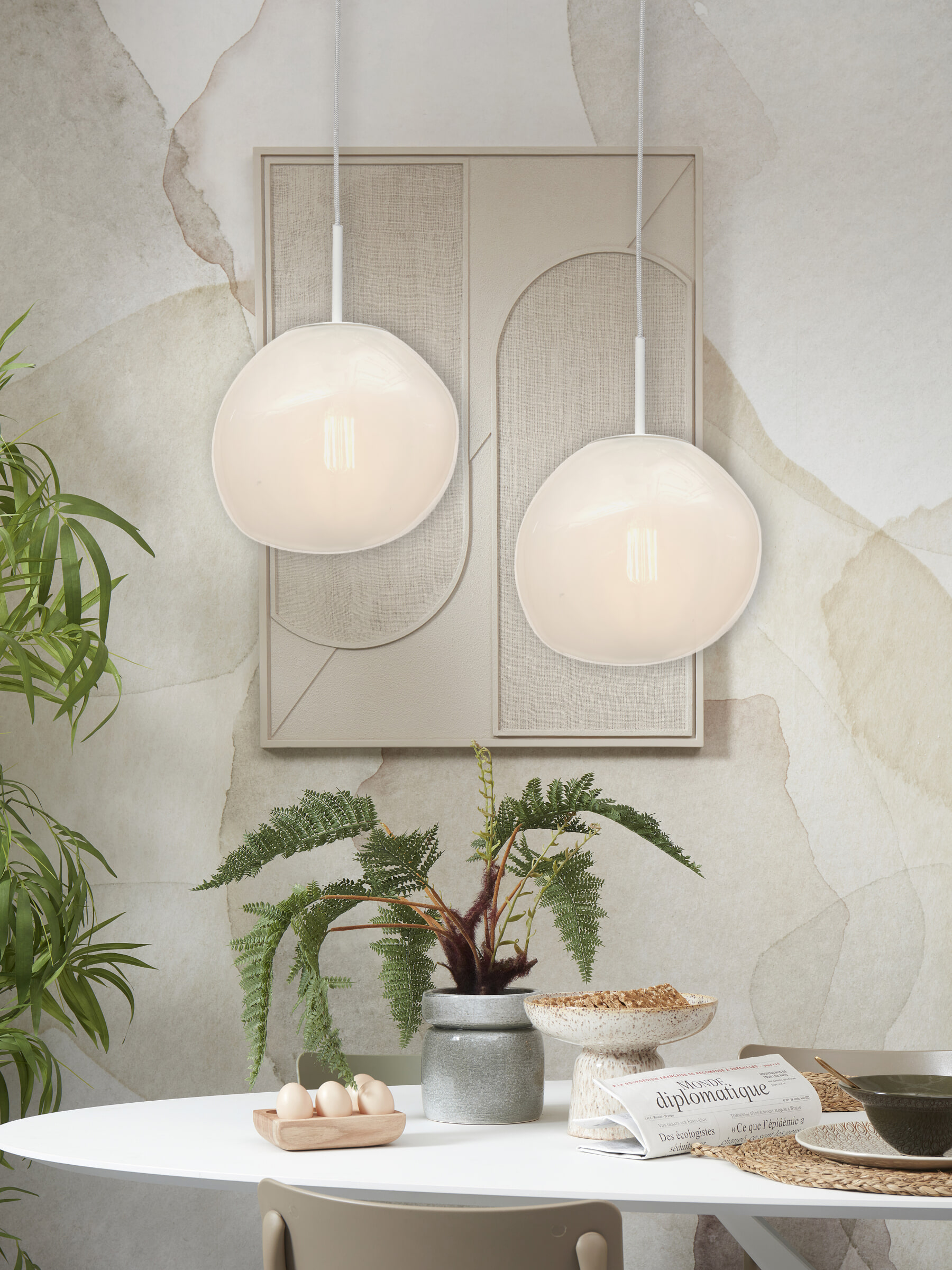 its about RoMi Hanglamp 'Helsinki' 26cm, kleur Wit