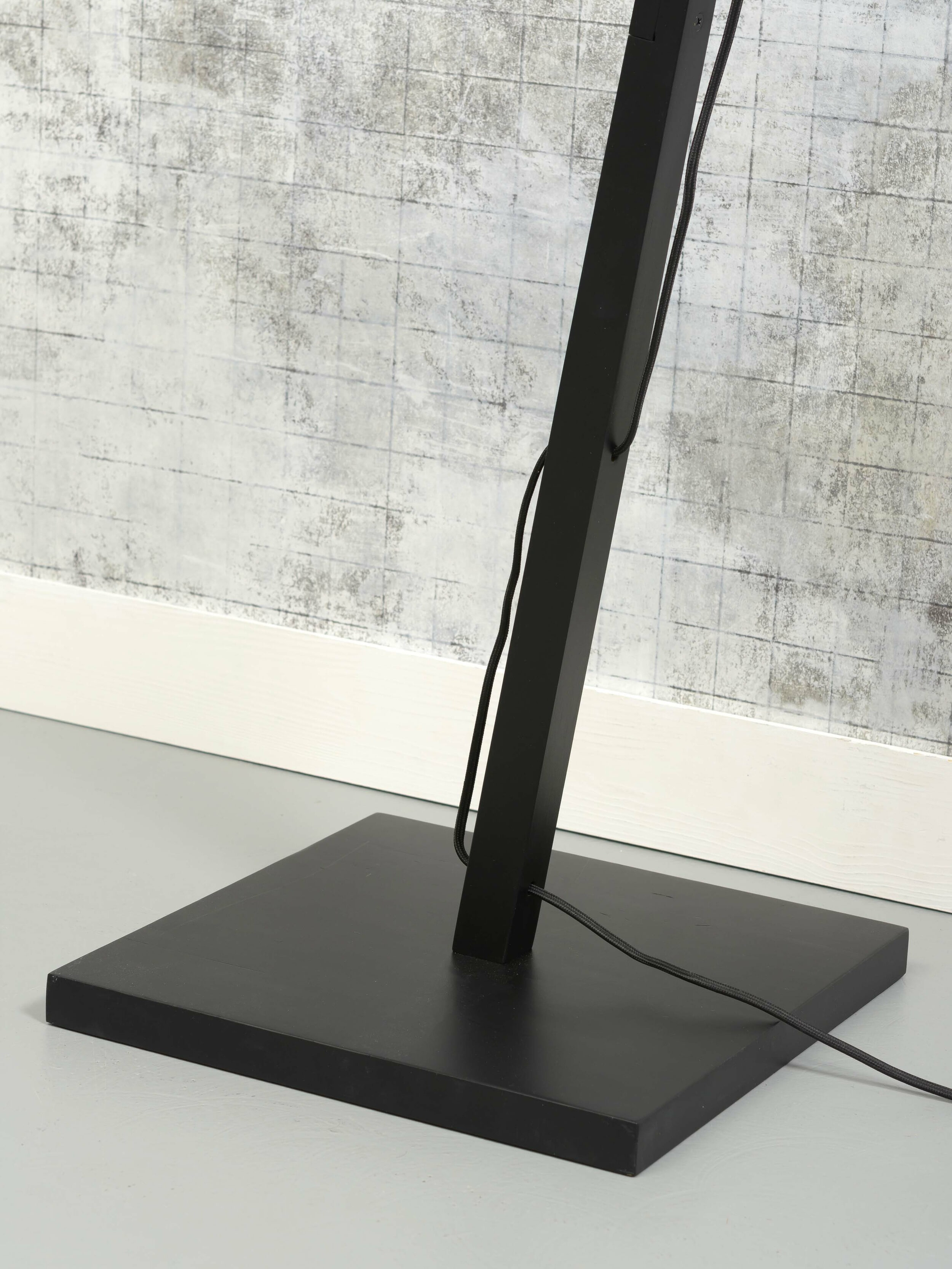 GOOD&MOJO Vloerlamp 'Hokkaido' Bamboe, 176cm, kleur Zwart
