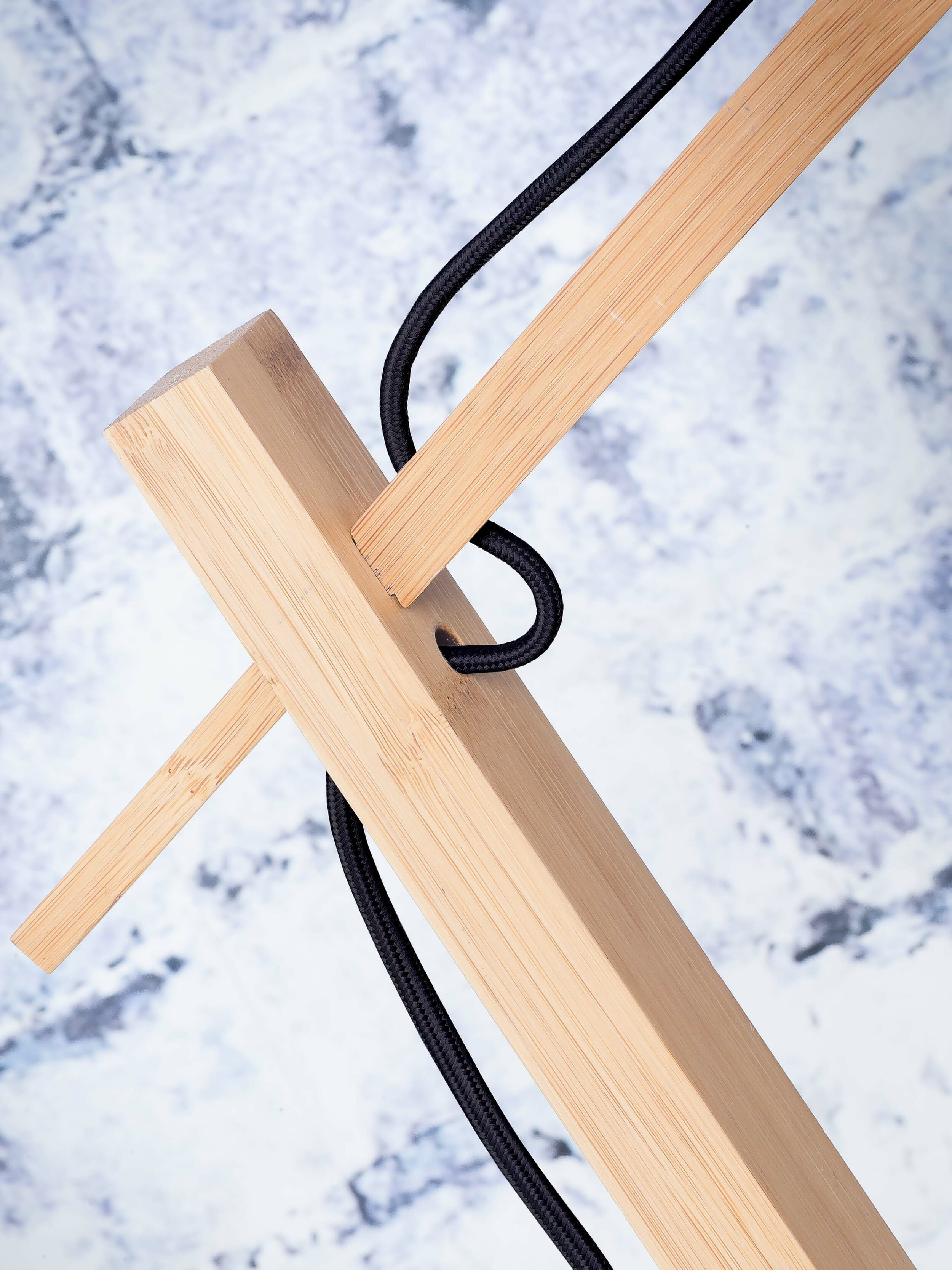 GOOD&MOJO Vloerlamp 'Hokkaido' Bamboe, 150cm, kleur Naturel