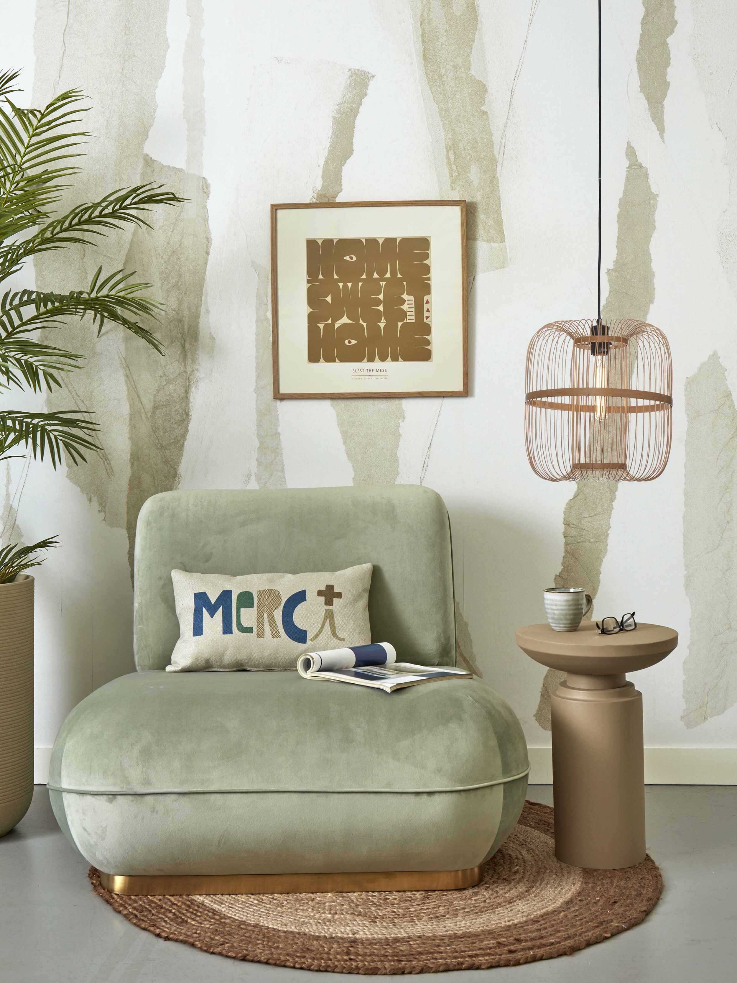 GOOD&MOJO Hanglamp 'Hokkaido' Bamboe, 25cm, kleur Naturel