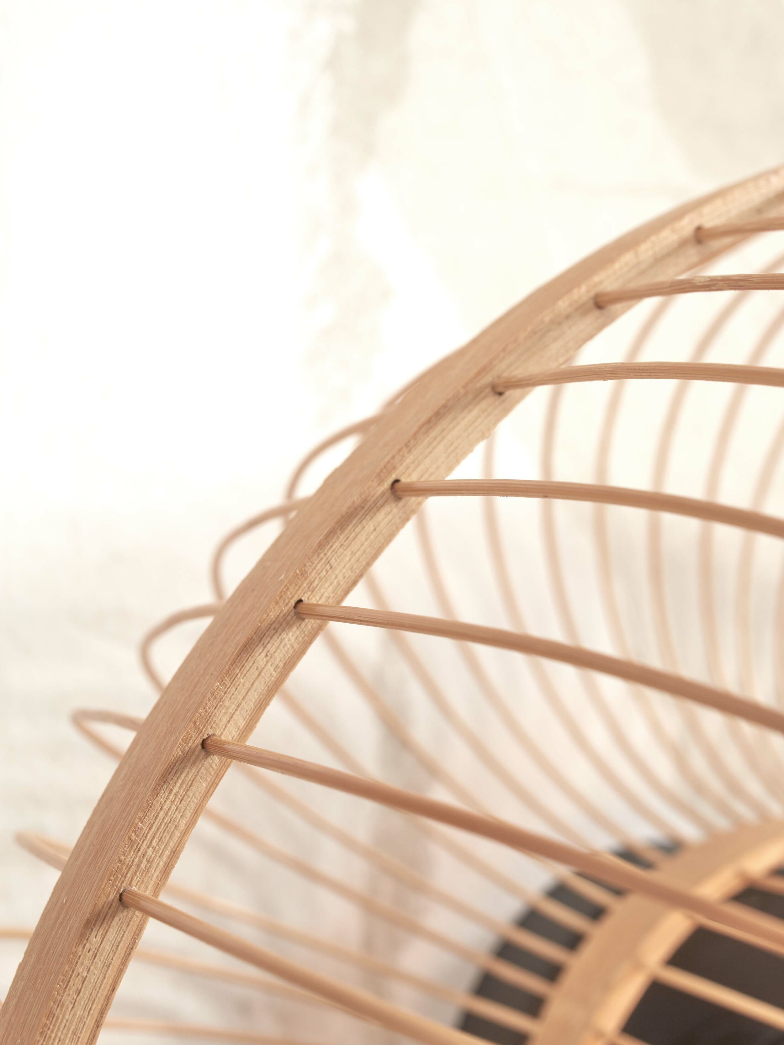 GOOD&MOJO Wandlamp 'Hokkaido' Bamboe, 38cm, kleur Naturel