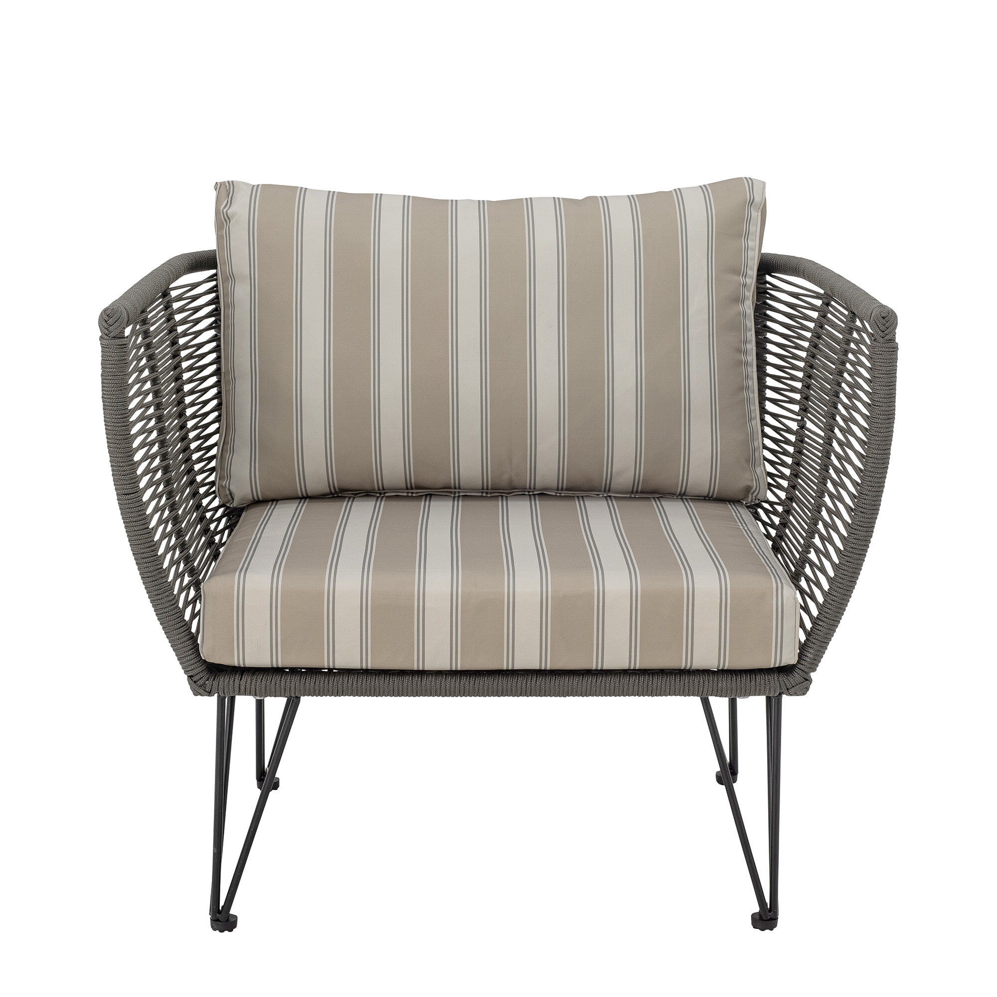 Bloomingville Outdoor Fauteuil Mundo Metaal en touw - Groen