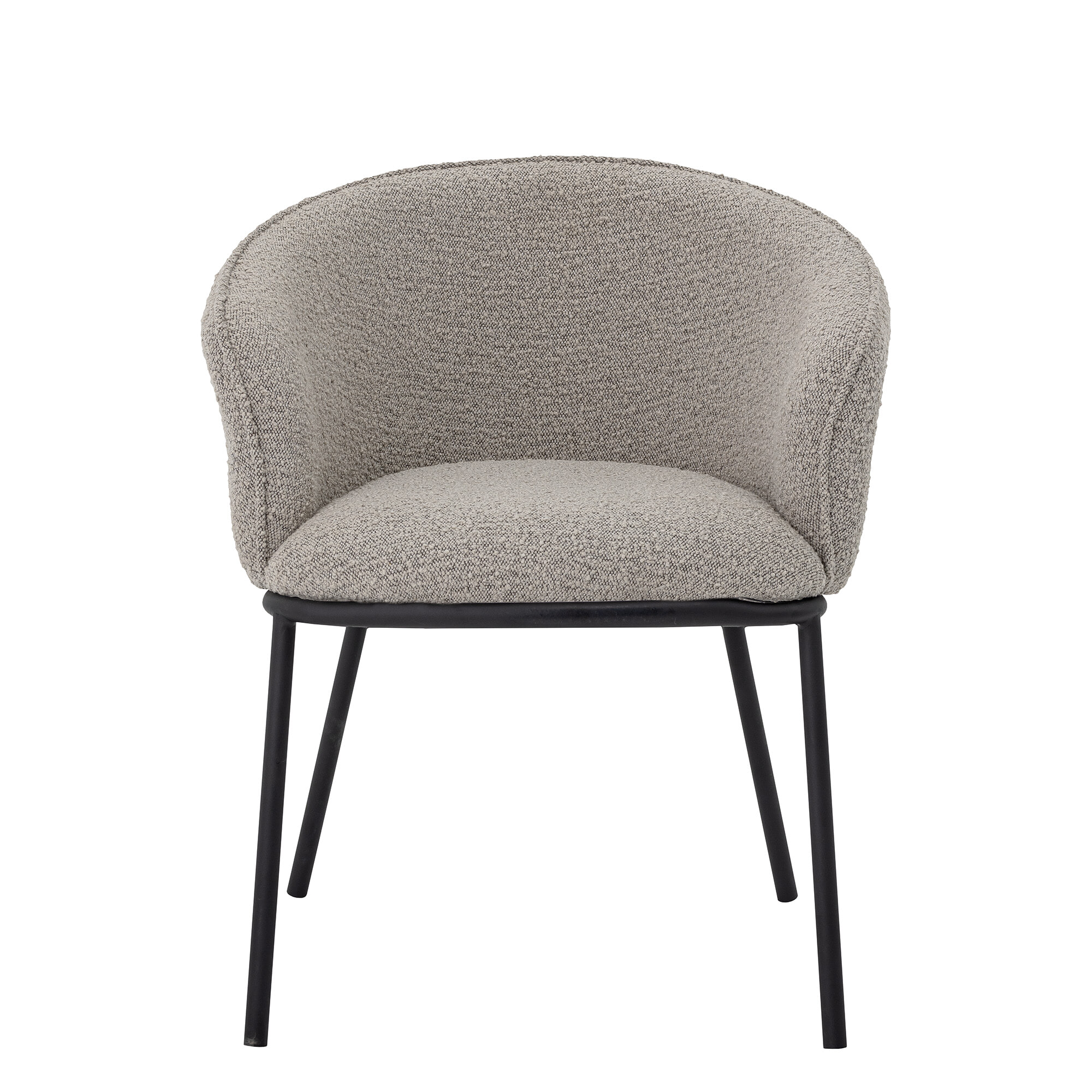 Bloomingville Eetkamerstoel Cortone Bouclé - Grijs