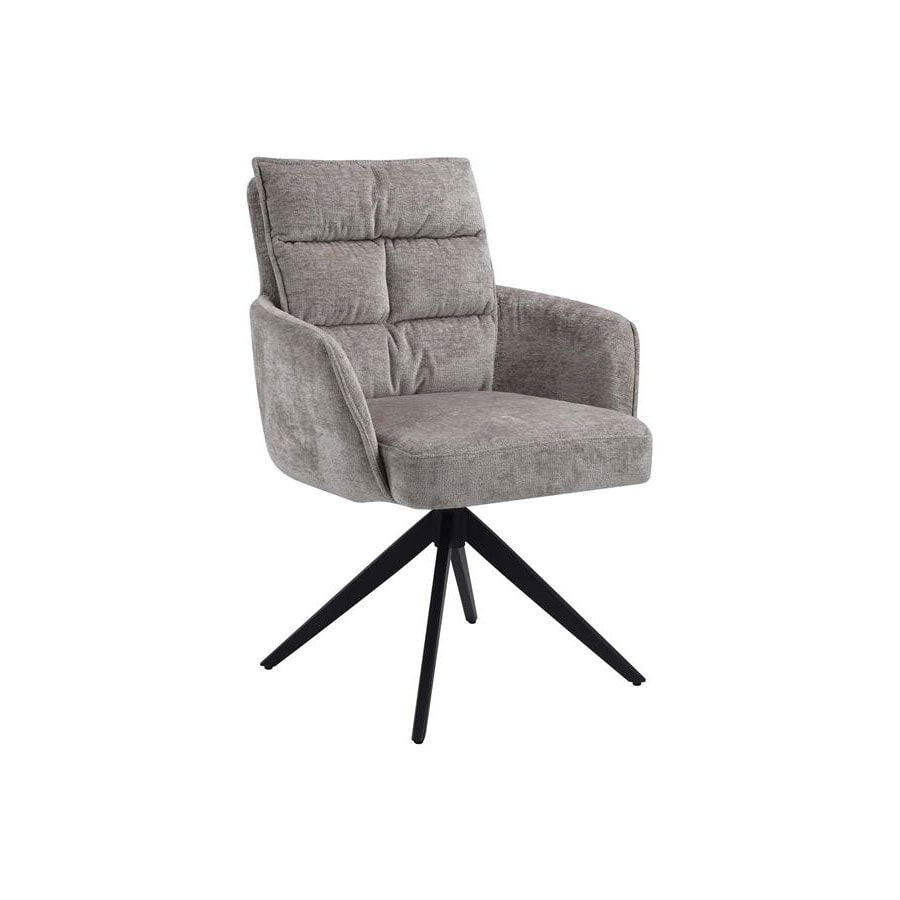Tower Living Draaibare Eetkamerstoel 'Rosora' Met armleuning, Chenille