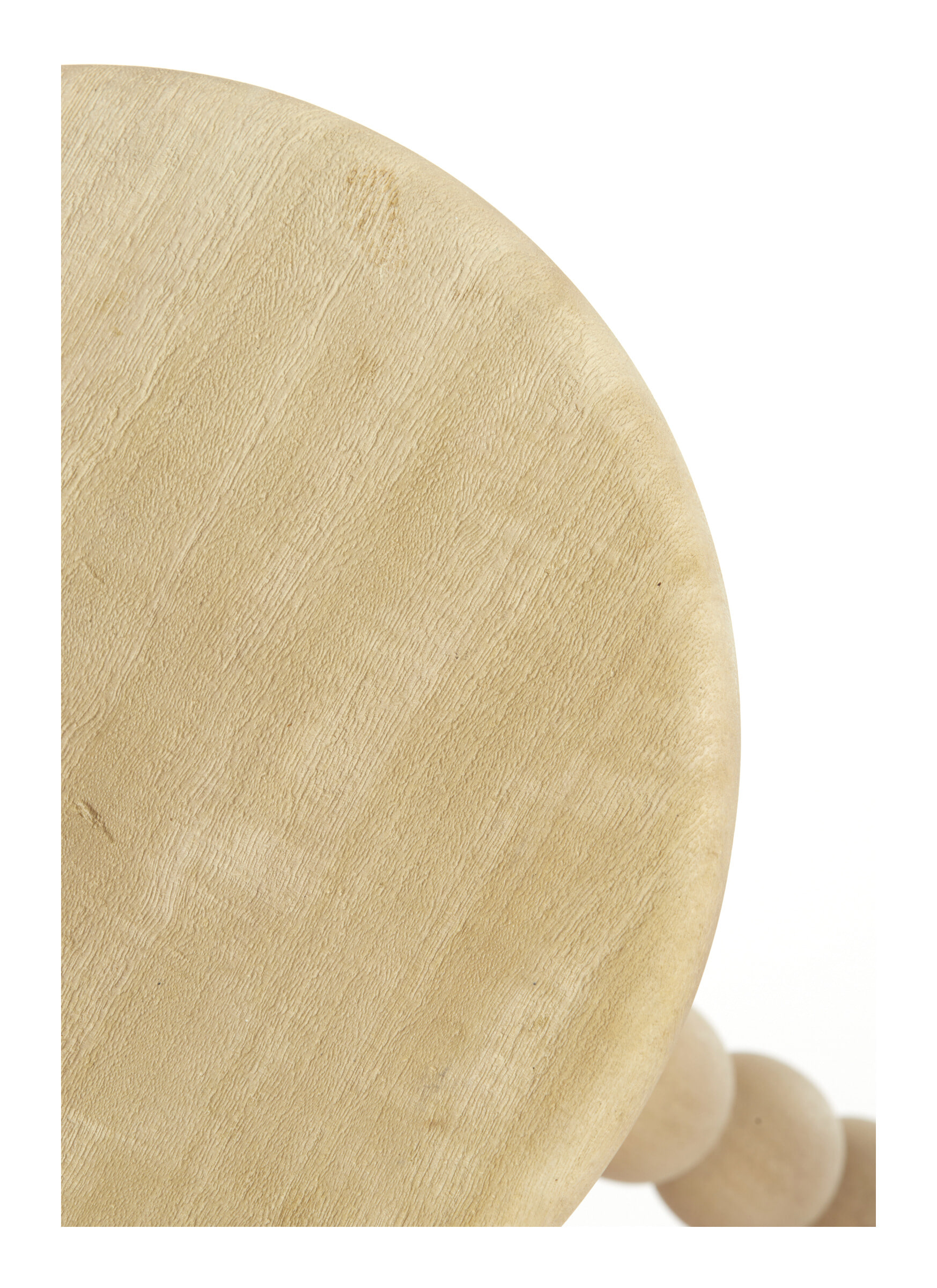 Light & Living Ronde Bijzettafel 'Veglio' Mangohout, kleur Naturel