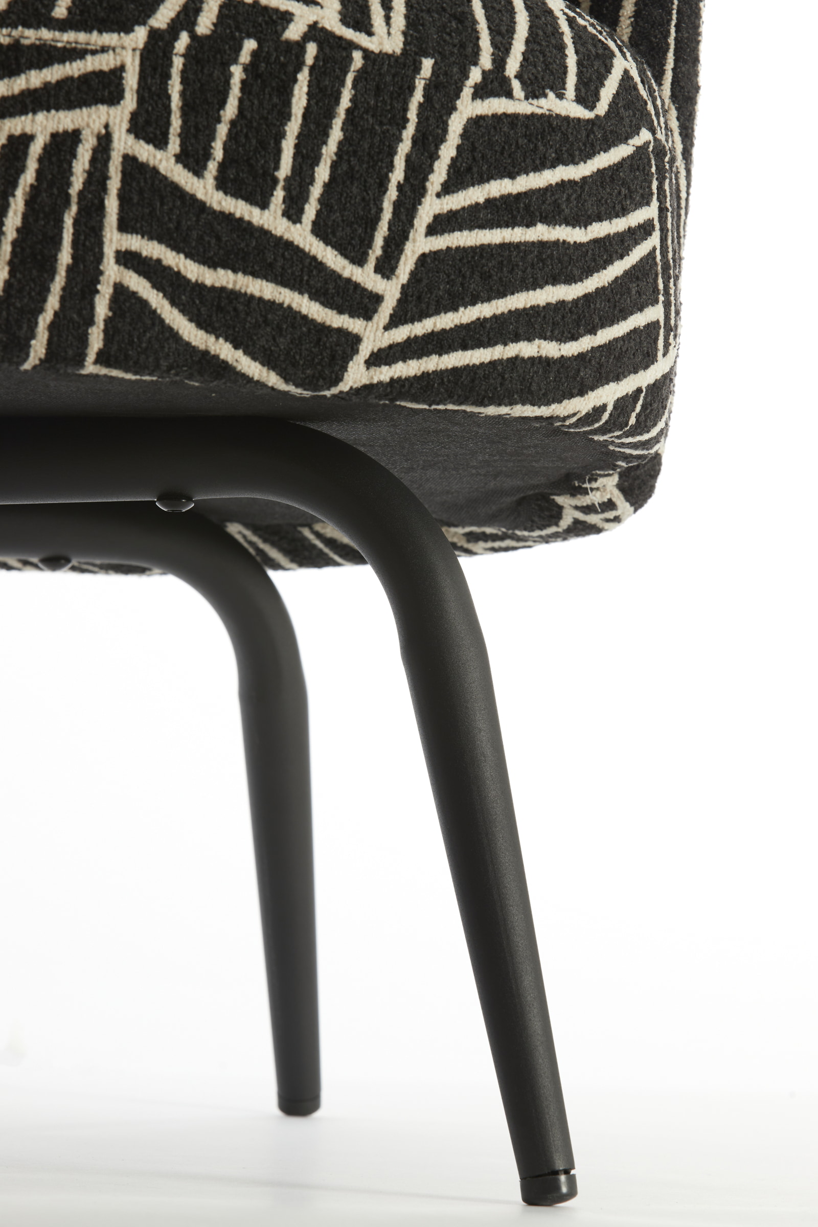 Light & Living Fauteuil 'Dieyda' kleur Zwart/Wit